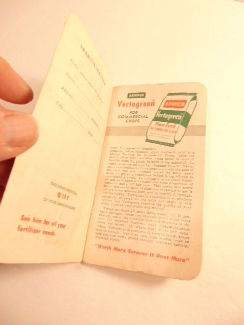 1960-1 advertising note book: Armour Fertilizers