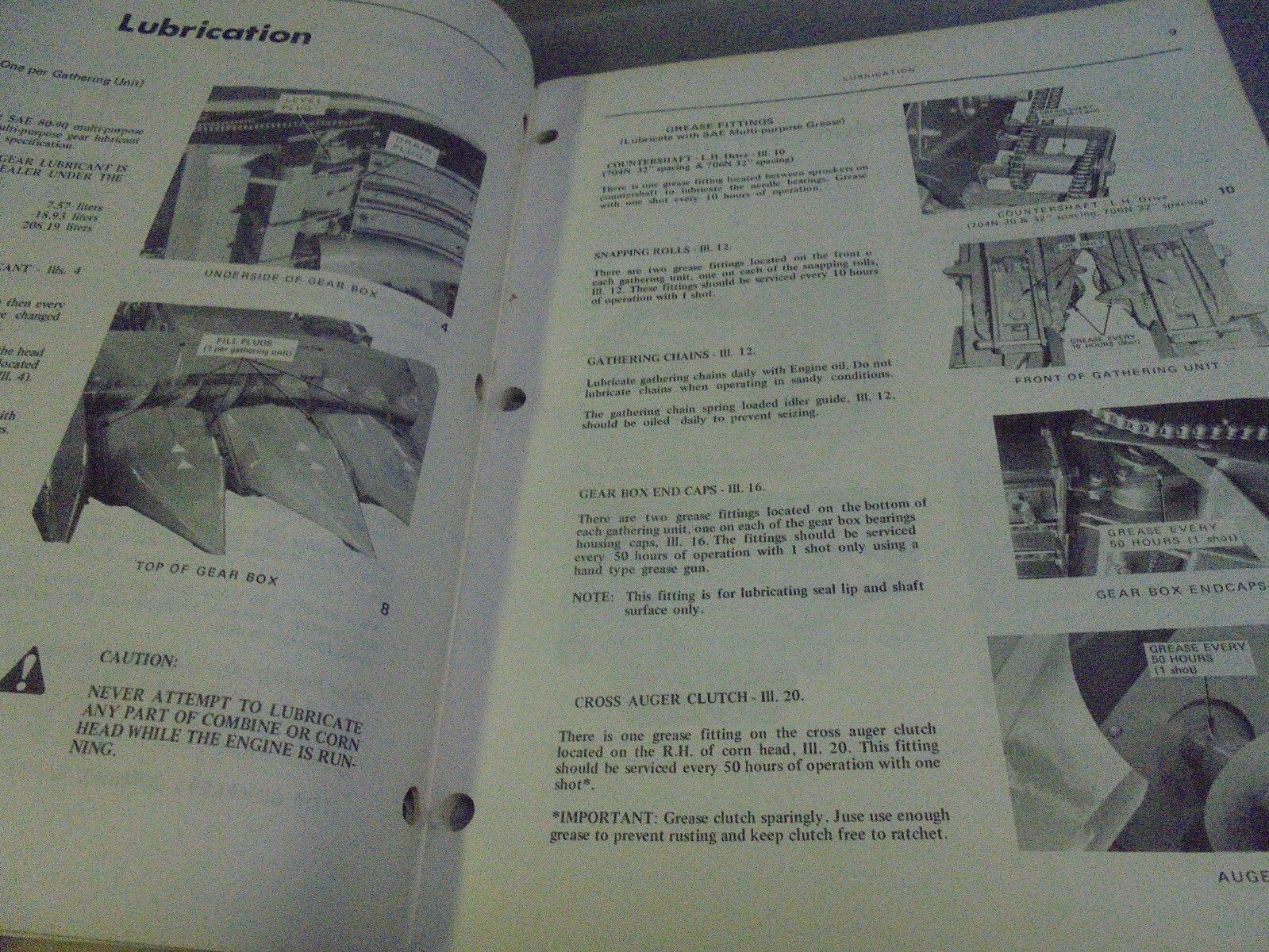 Vintage 1980 White 700 Series Kwik-Switch Corn Heads Operator&rsquo;s Manual