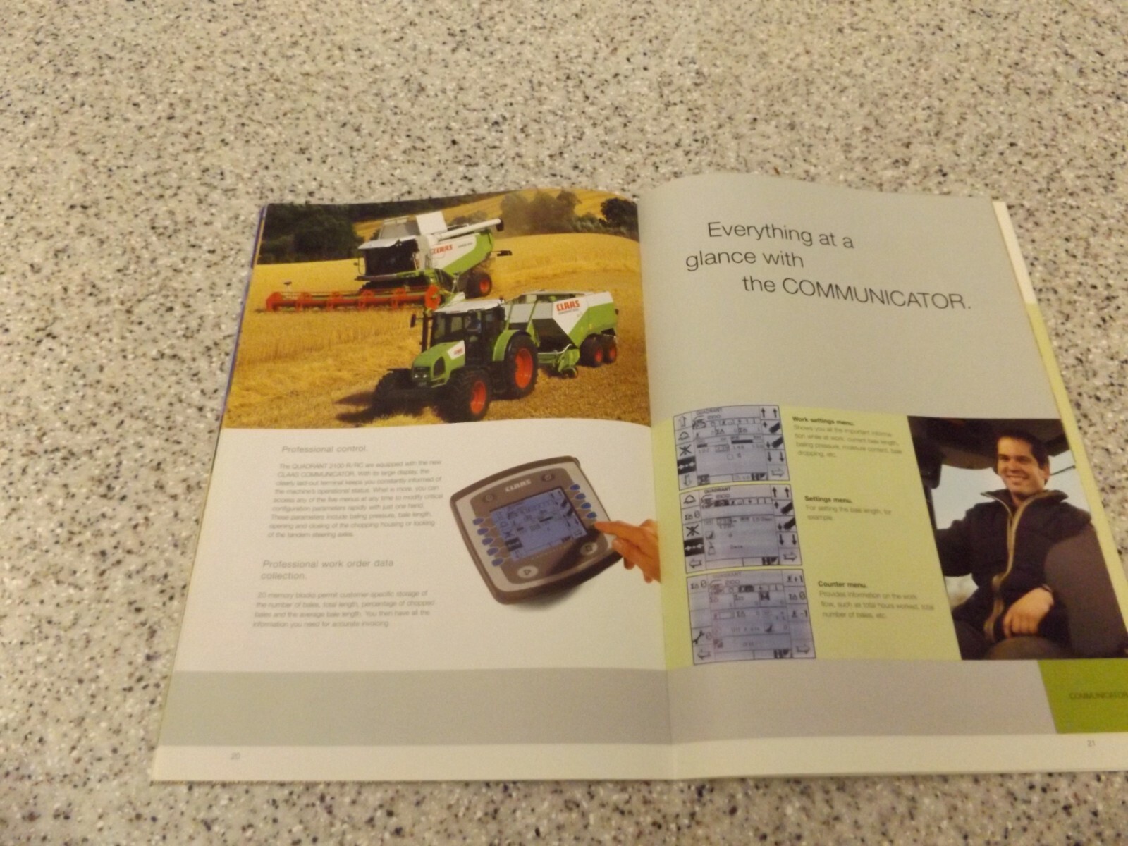 CLAAS QUADRANT 2100 DRY HAY / 2100R / 2100 RC, LIT # 10 2006