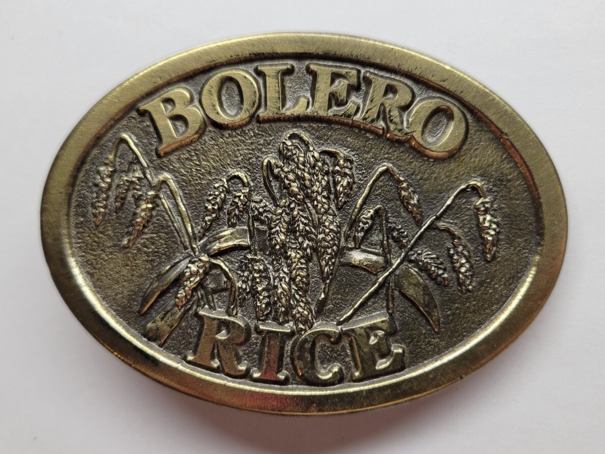 Great American Buckle Co. Ortho Chevron Chemical Company Bolero Rice Belt Buckle