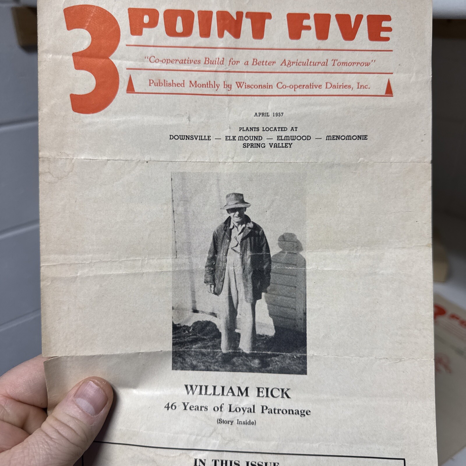 VTG 1957 3 Point Five WI Dairy CO-OP 3 Pamphlets Farming Agriculture Menomonie