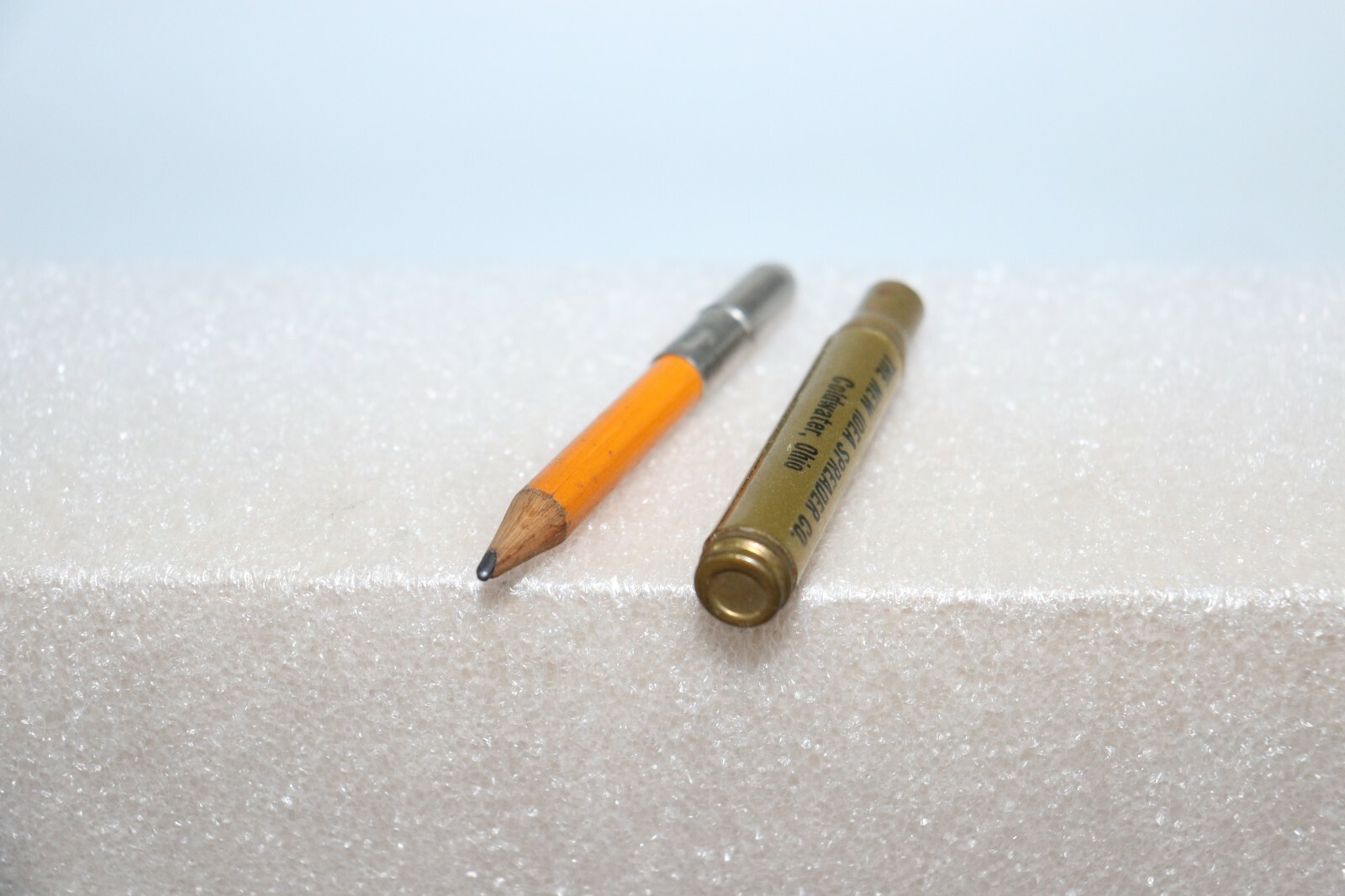 Advertising Bullet Pencil NEW IDEA Spreader Co. and Bordon Fertilizer Patch Lot