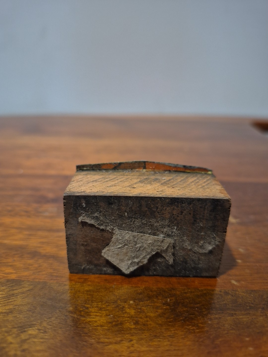 Vintage, Bulldozer Printing Press Block, 2&Prime;x1-1/8&Prime;x7/8&Prime;