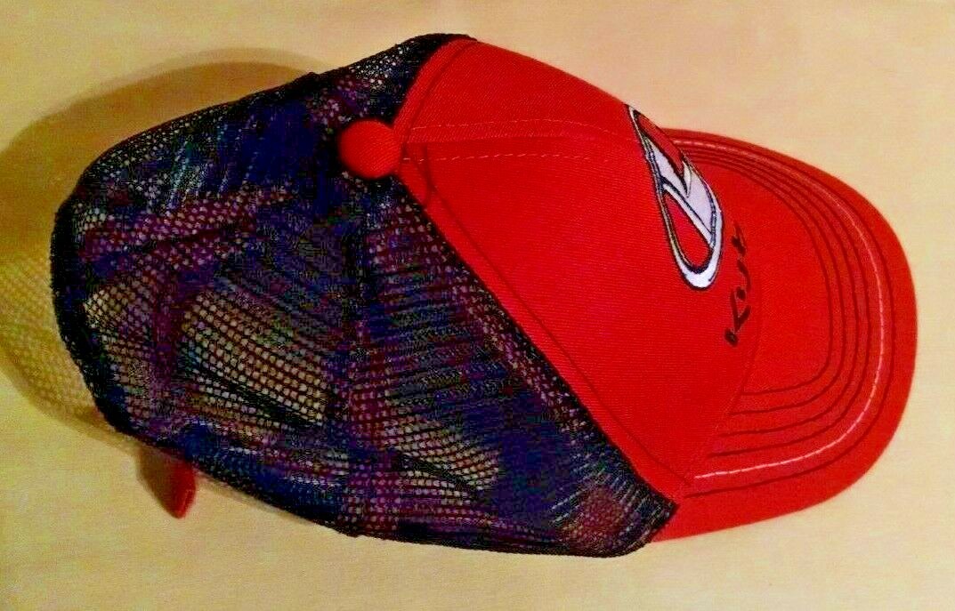 KUBOTA HAT BASEBALL CAP ORANGE BLACK NWOT MESH ADJ K PRODUCTS COMCAP ONE SIZE.