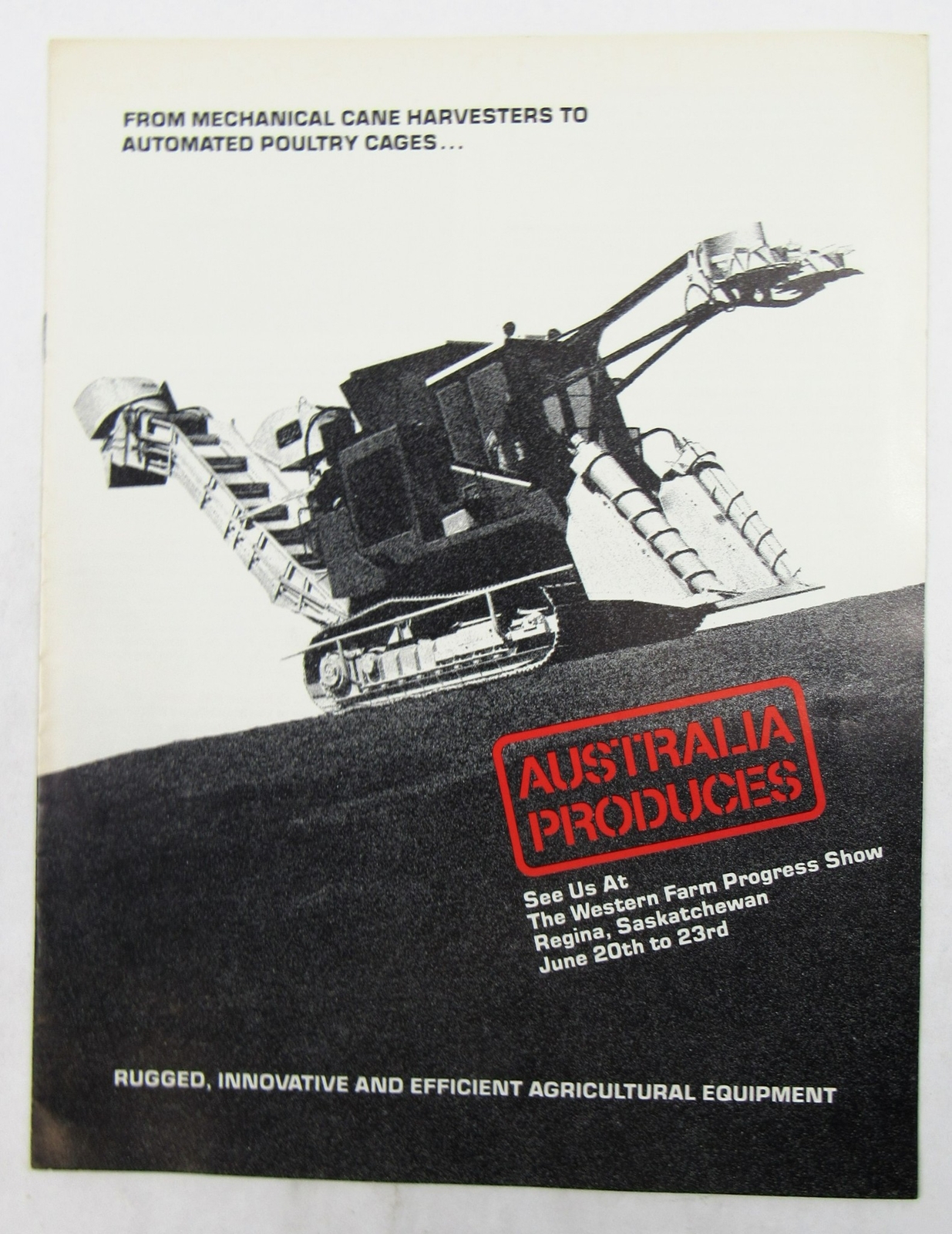 1970 Australian Trade Commision Lot Heavy Farm Equipment Photos Letter Brochure