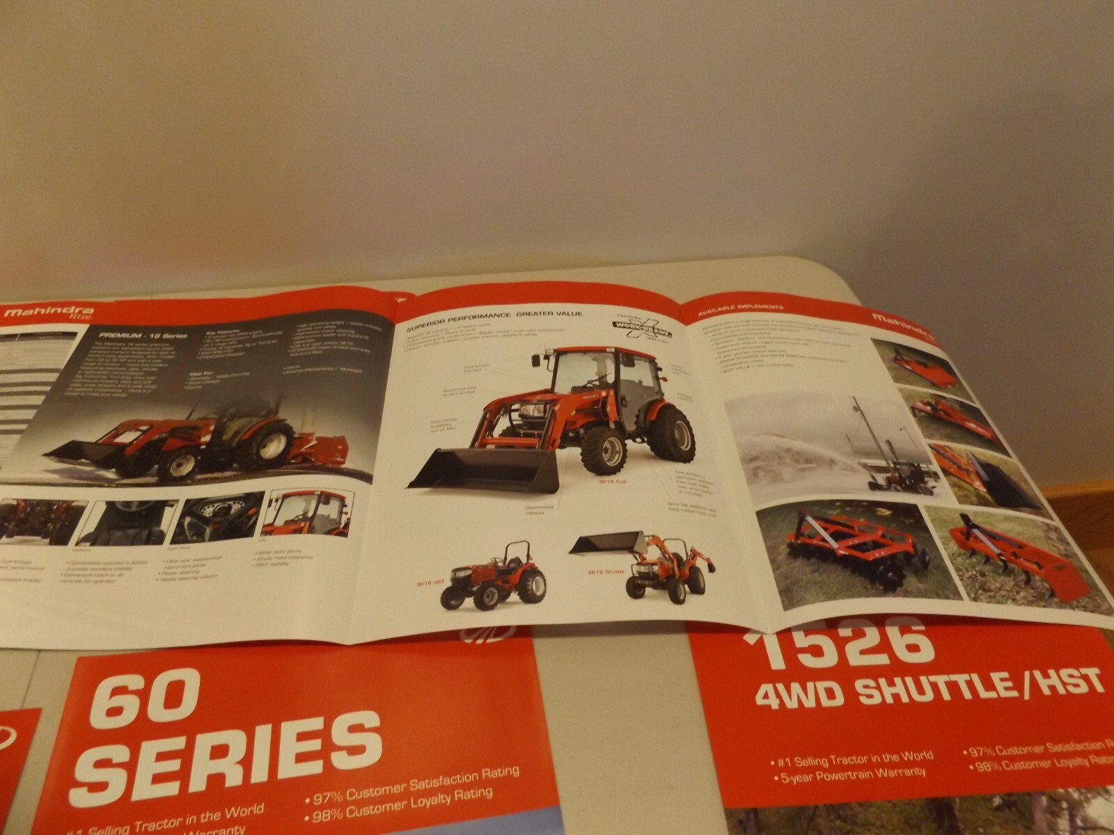 8-pc. MAHINDRA SERIES TRACTORS, 2014-2015