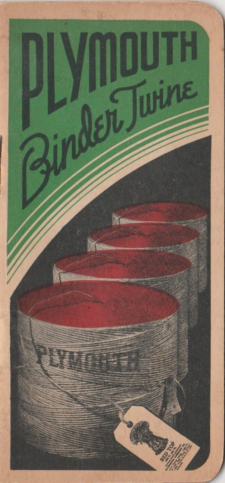 Plymouth Rope/Twine 1937-38 Calendar Booklet Plymouth Cordage Welland Ontario