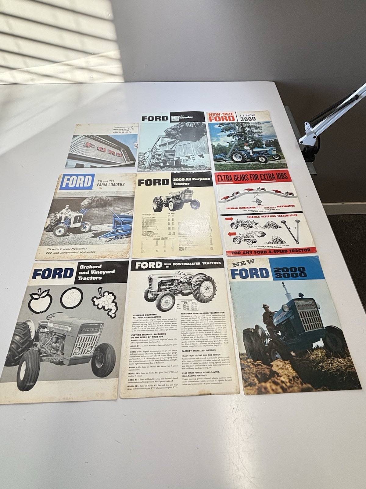 Group Of (6) 1960’s 1970’s Ford Tractor / Implement Dealer Brochures