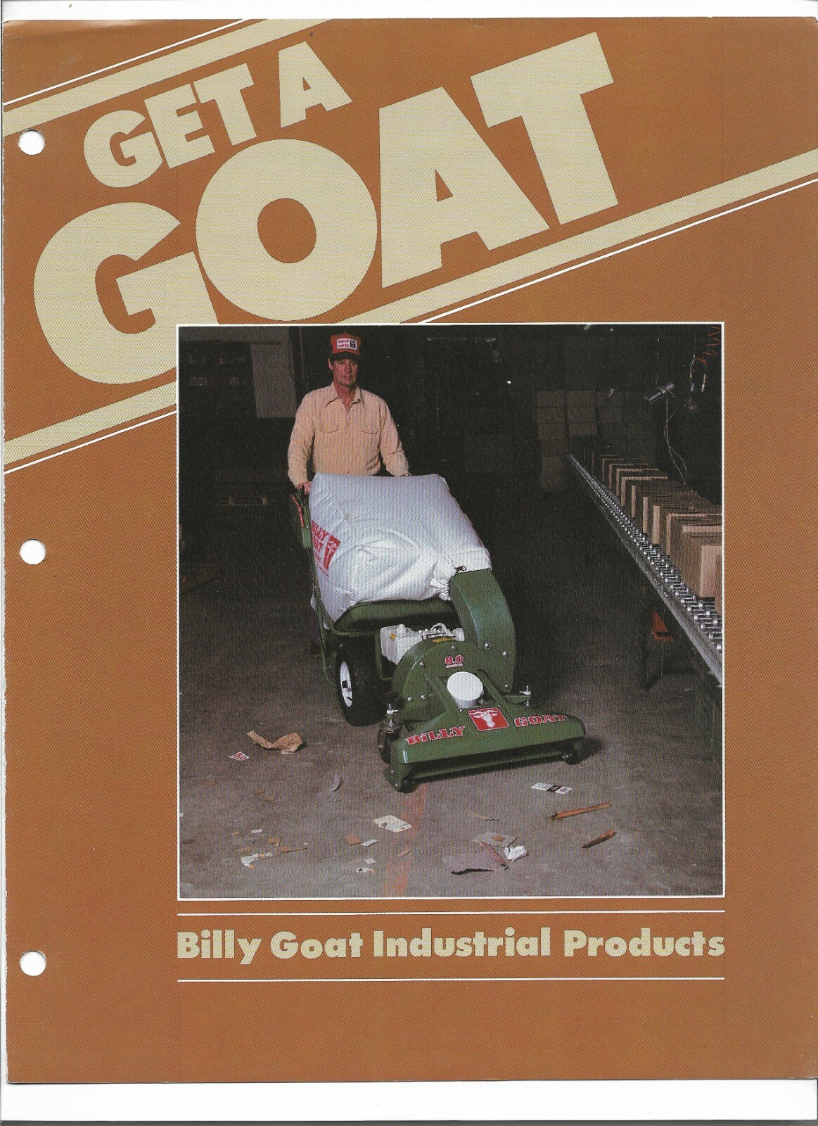 Original Billy Goat Industrial Products Vacuums Blowers Sales Brochure # 030487