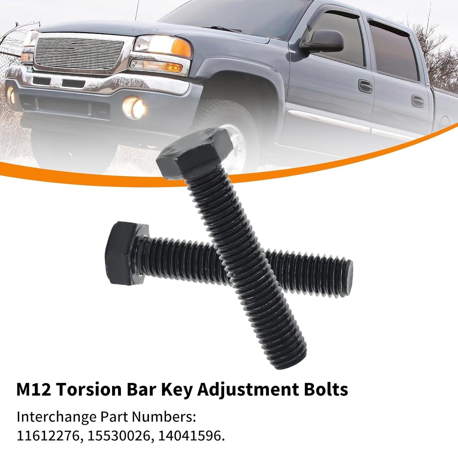 Replacement Torsion Bar Adjustment Bolts for Chevy Silverado & Avalanche M12