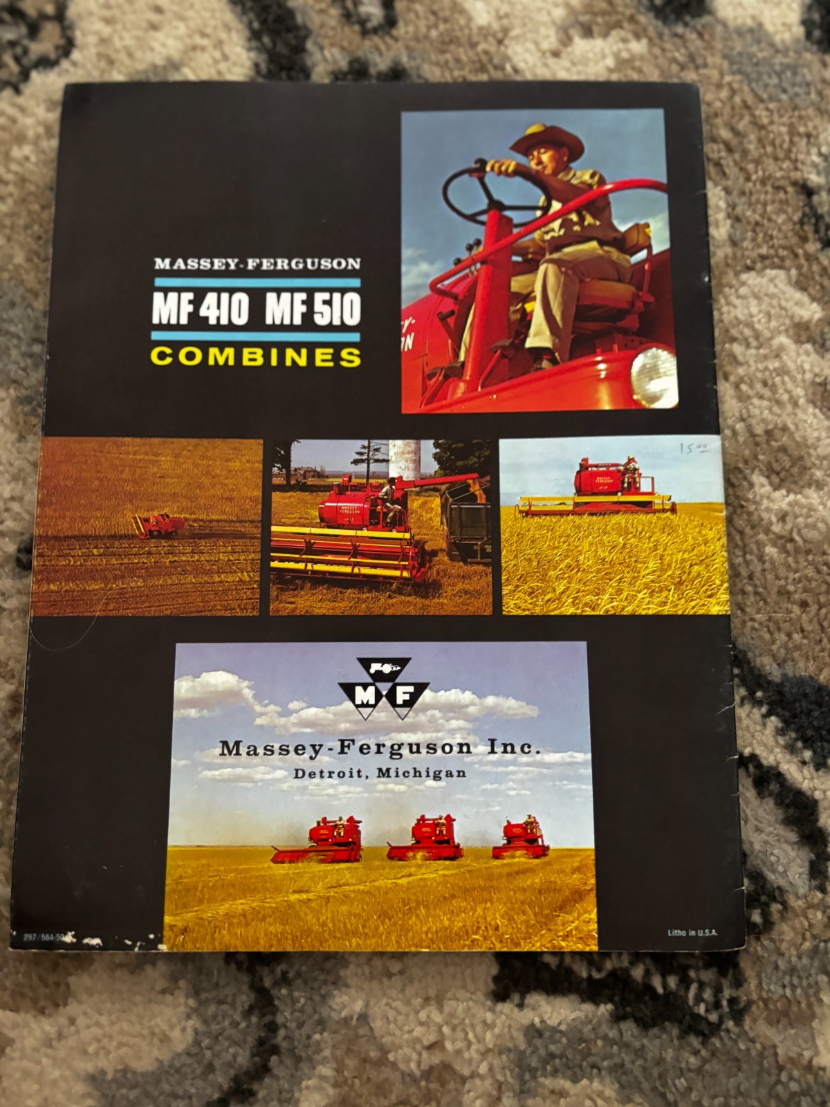 Massey Ferguson 410 510 Combine For 1964 Brochure DCPA26