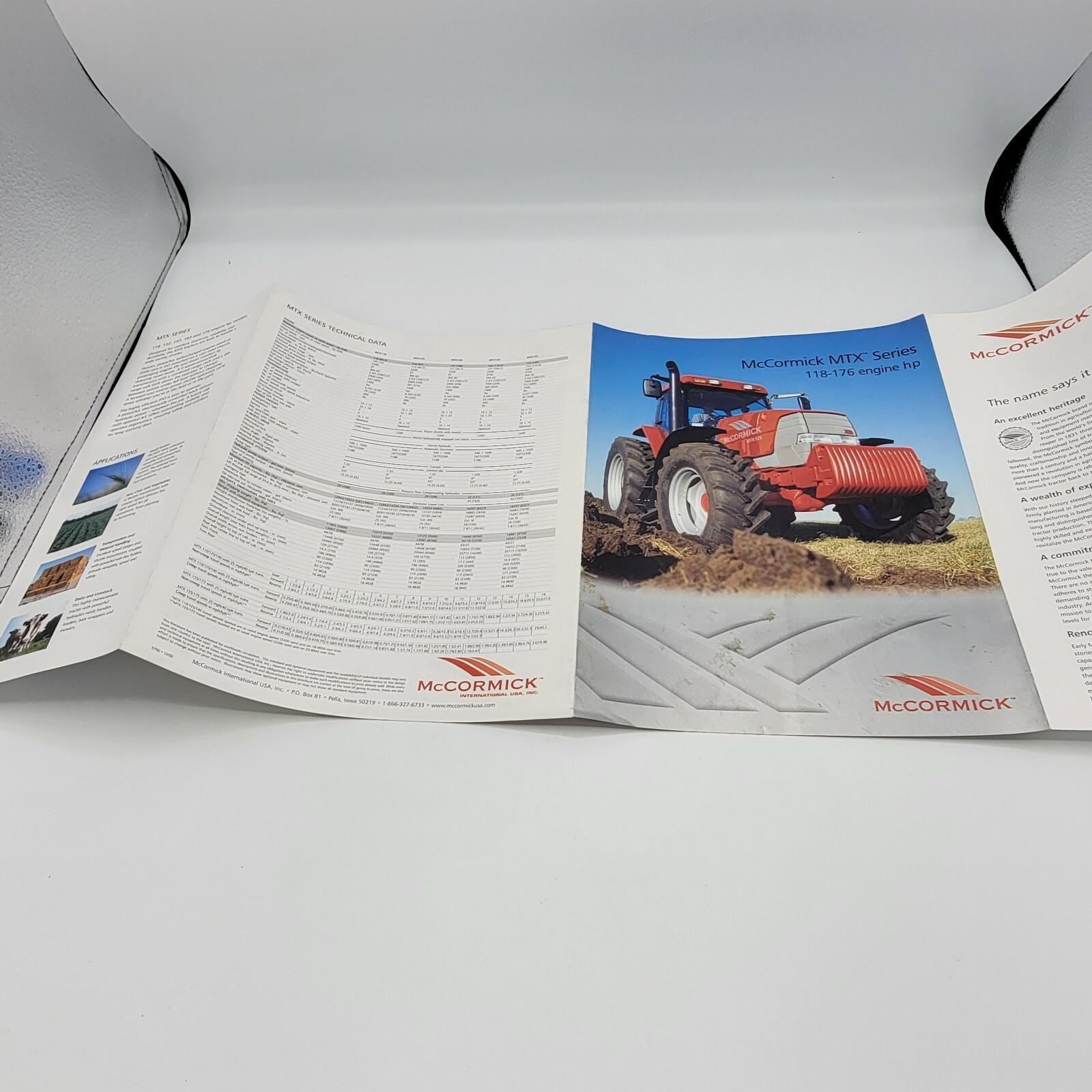 McCormick MTX Series 118-176 HP Tractor Color Brochure