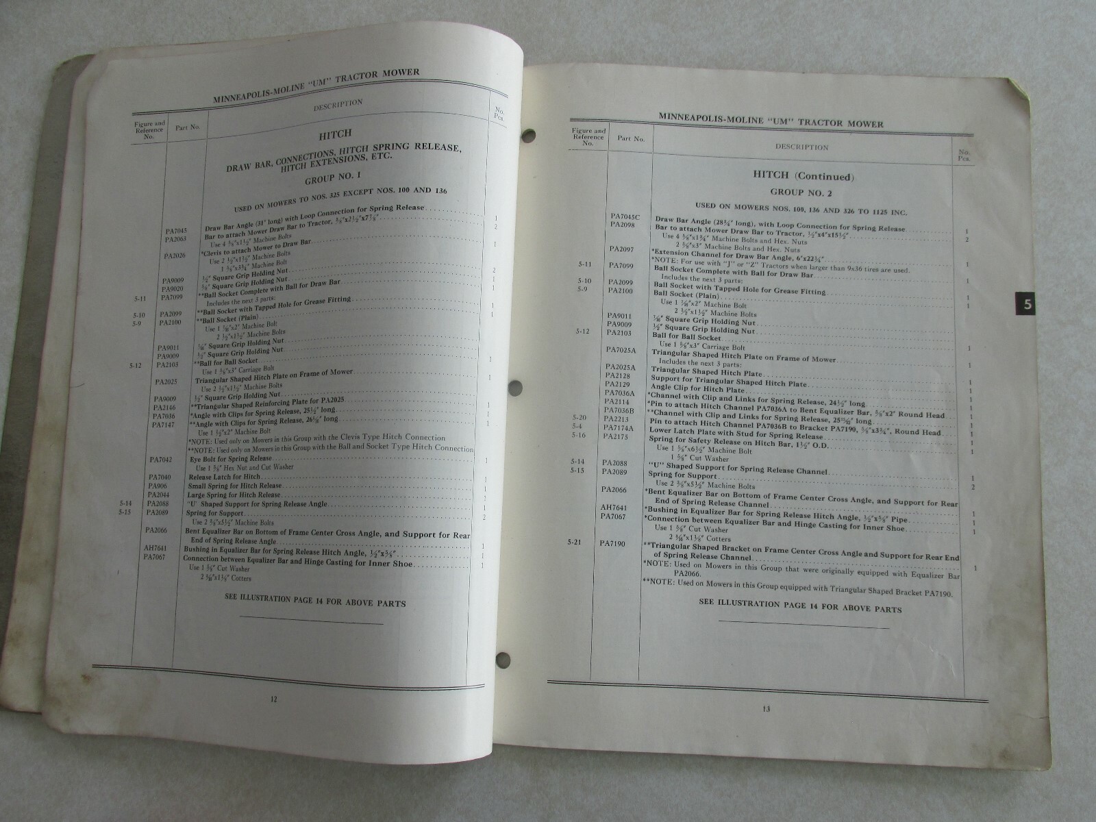 MBF49 Farm Manual MM Minneapolis Moline repair catalog Tractor mowers UM 2 3 4