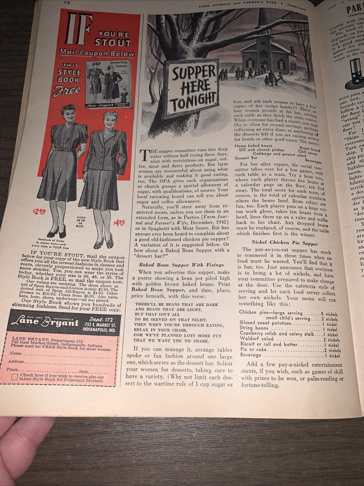 Vtg February 1943 Farm Journal And Farmer’s Wife