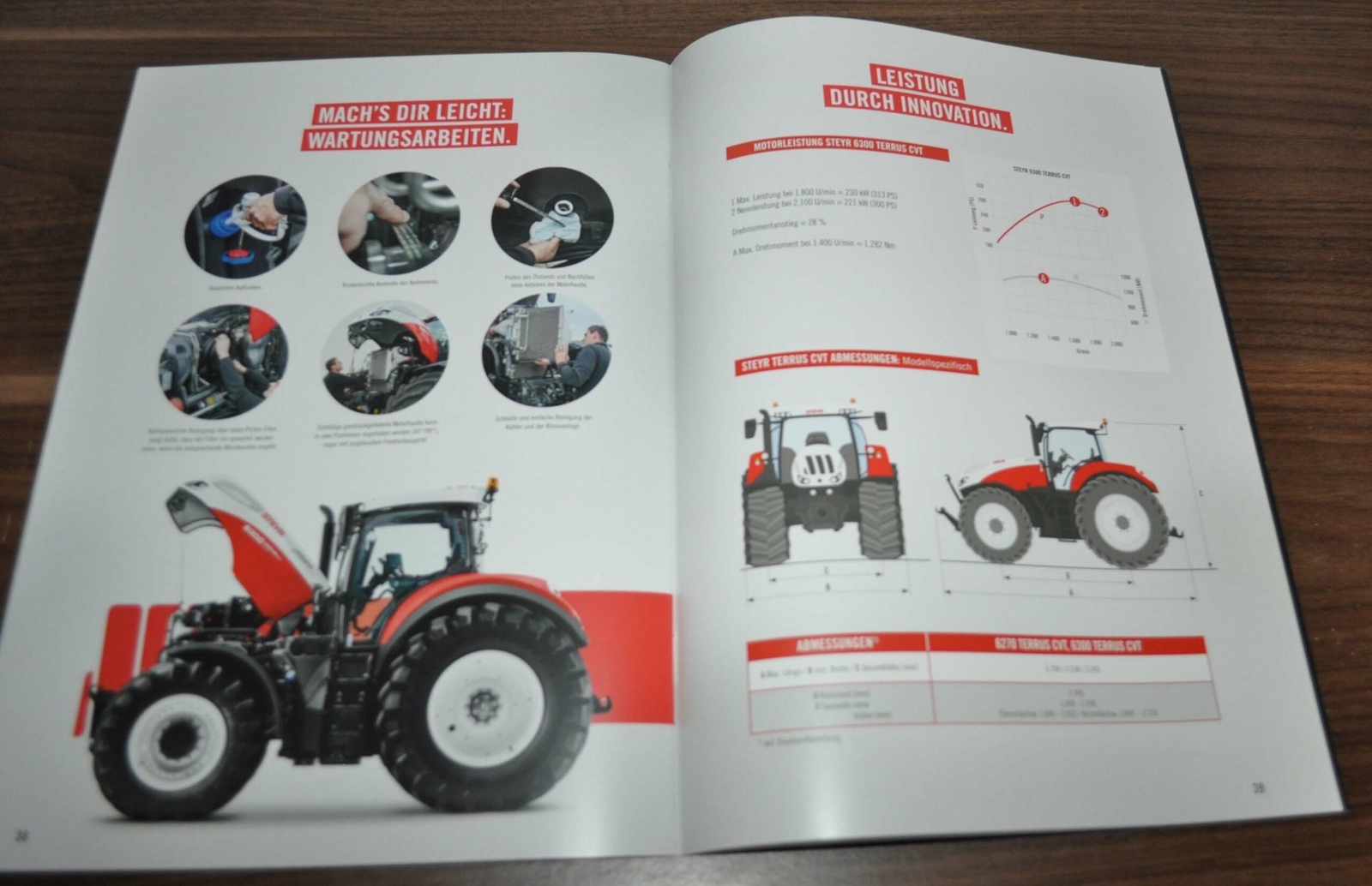 Steyr 6270 6300 Terrus CVT Tractor Brochure Prospekt