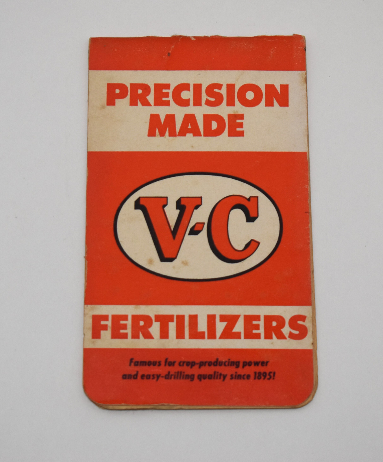 Vintage V C Precision Made Fertilizer Farm Advertising Pocket Memo Book Notebook