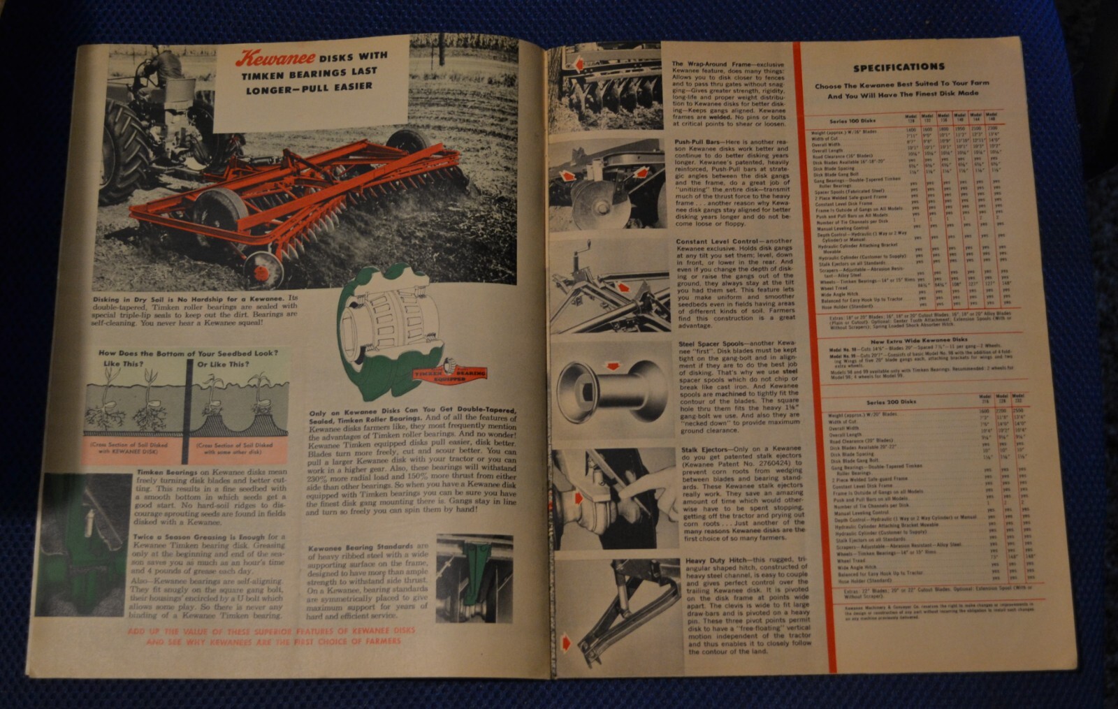 Vintage 1950&rsquo;s Kewanee Customized Farm Machinery Sales Brochure