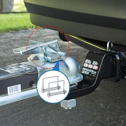 8 Pack Trailer Coupler Pin 3/8x4in Towing Hitch Pin Heavy Duty Wire Lock Pin …