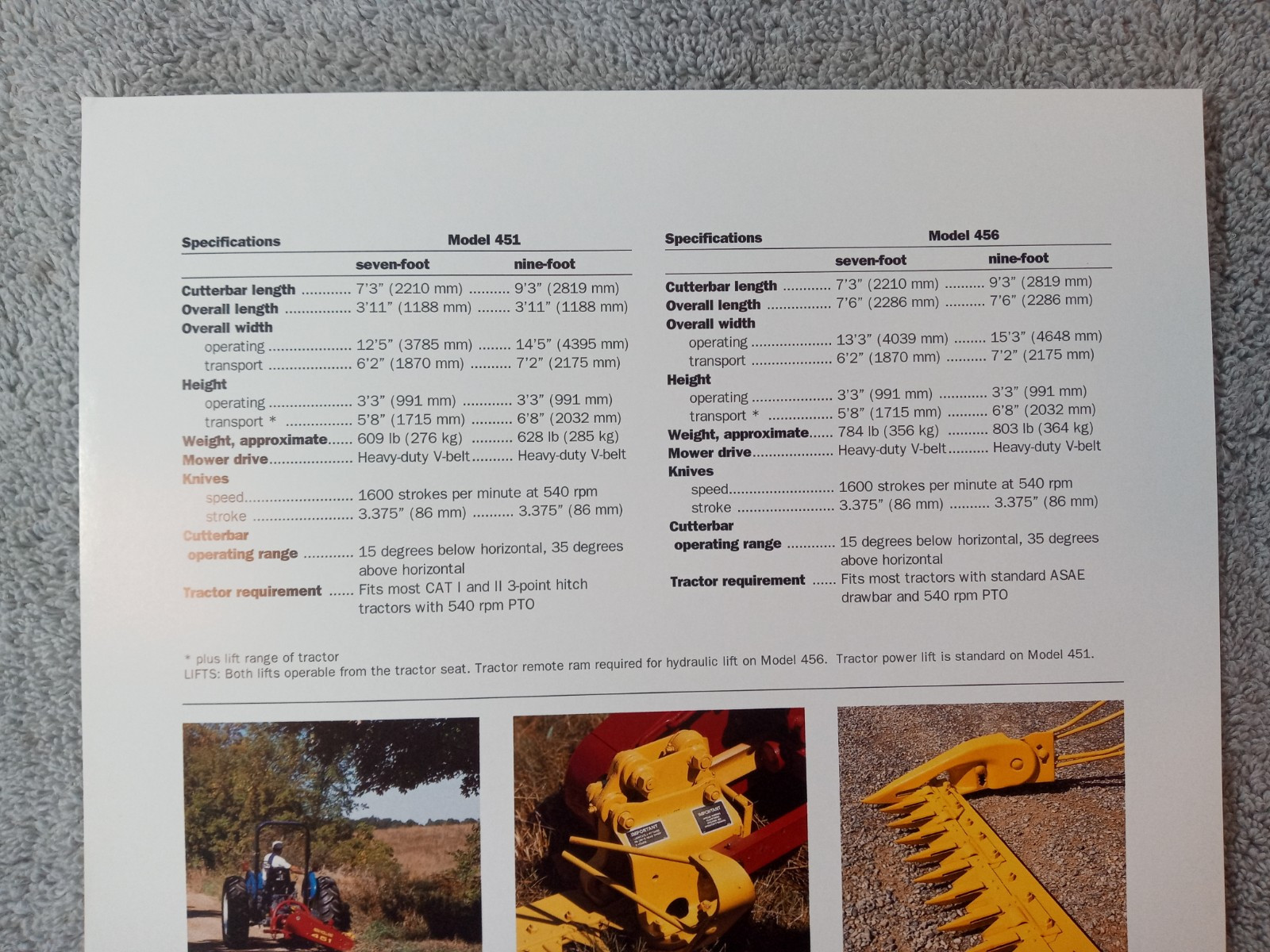 New Holland 451 456 Sicklebar Mower One Page Sales Brochures Lot Of 14