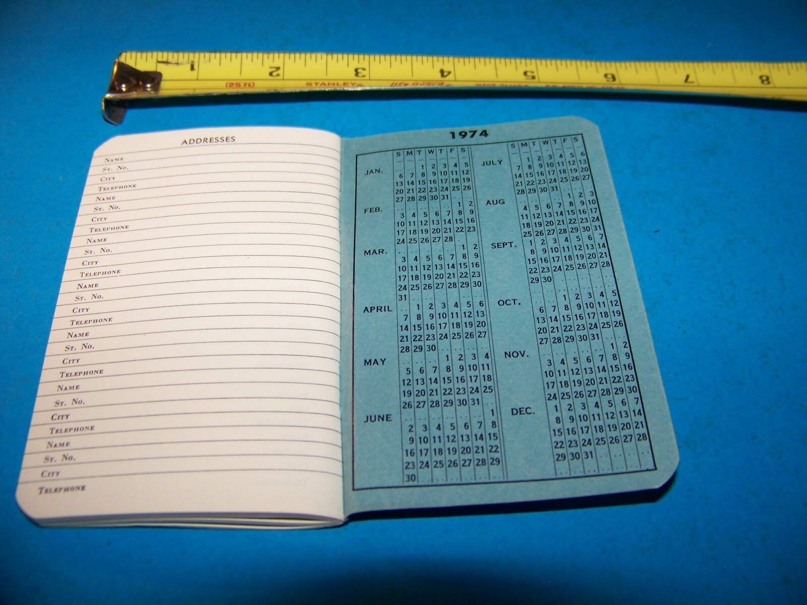 Niagara Brand Farmers « Daily Reminder » Memo Booklet Vintage 1973