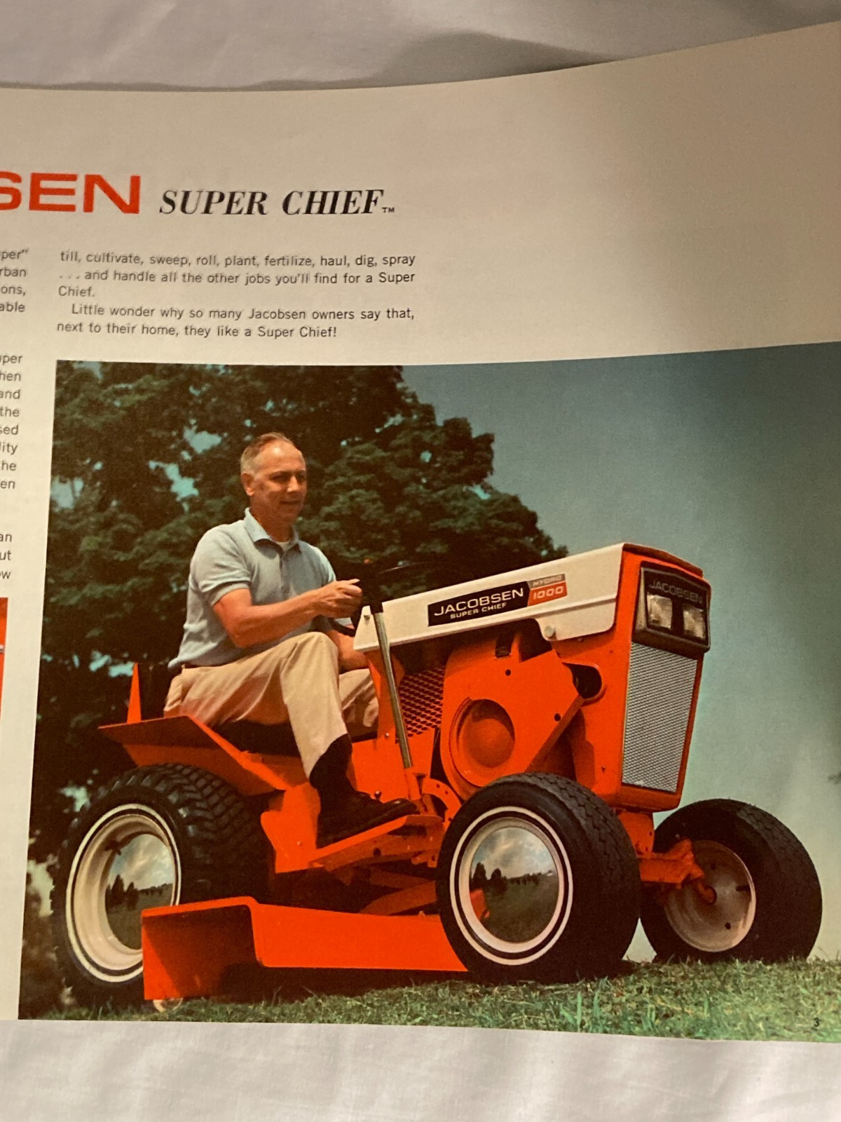 1968 Jacobsen Tractors Jacobsen Company Racine, Wisconsin, Mower Tractor Catalog