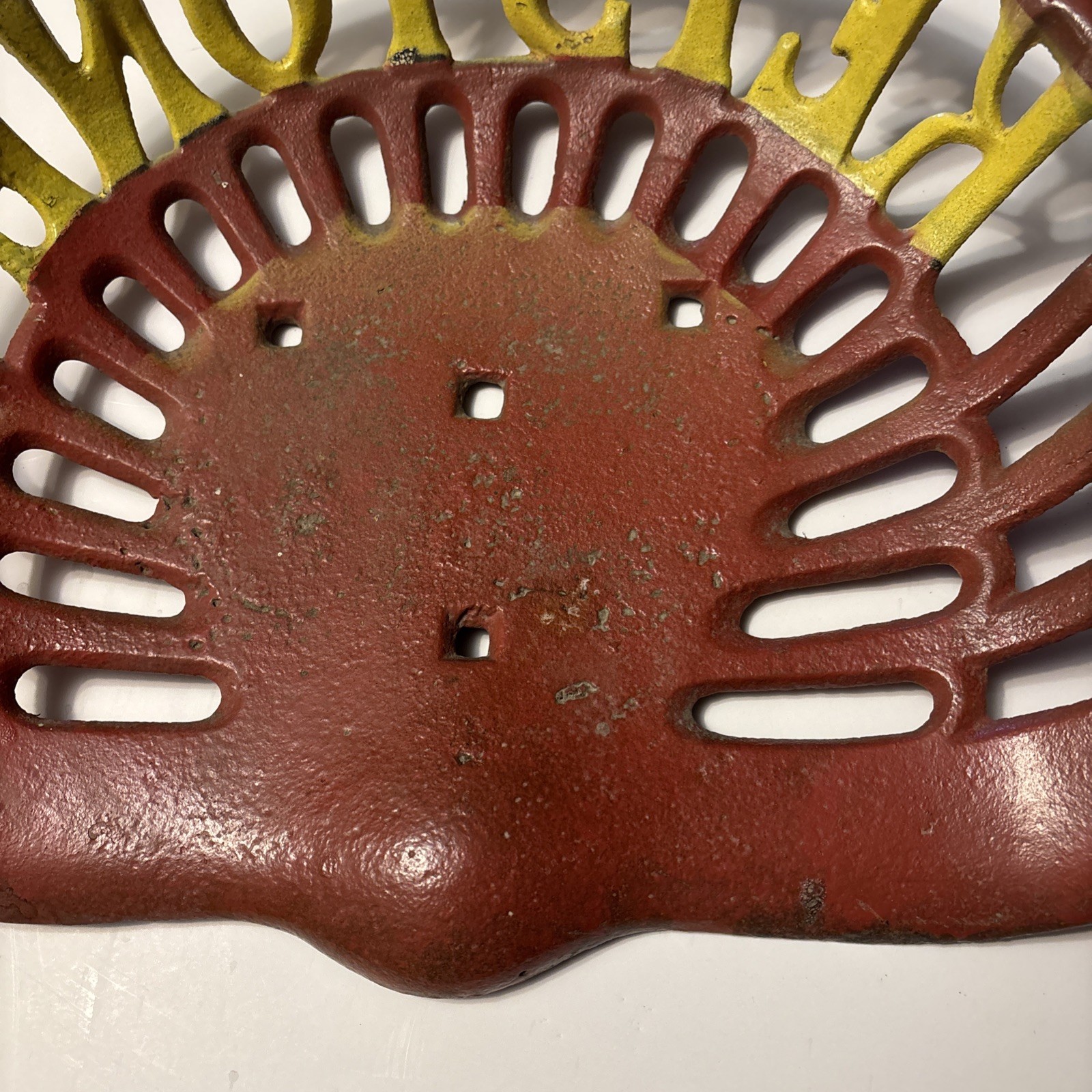 Vintage Keystone Cast Iron Tractor Seat Antique Farm Collectible