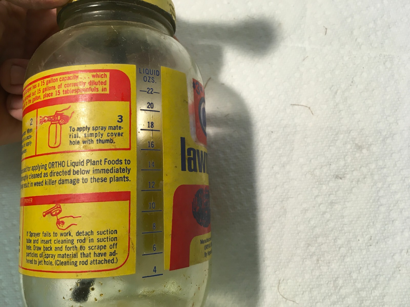 Vintage Ortho Lawn Sprayer Metal Top