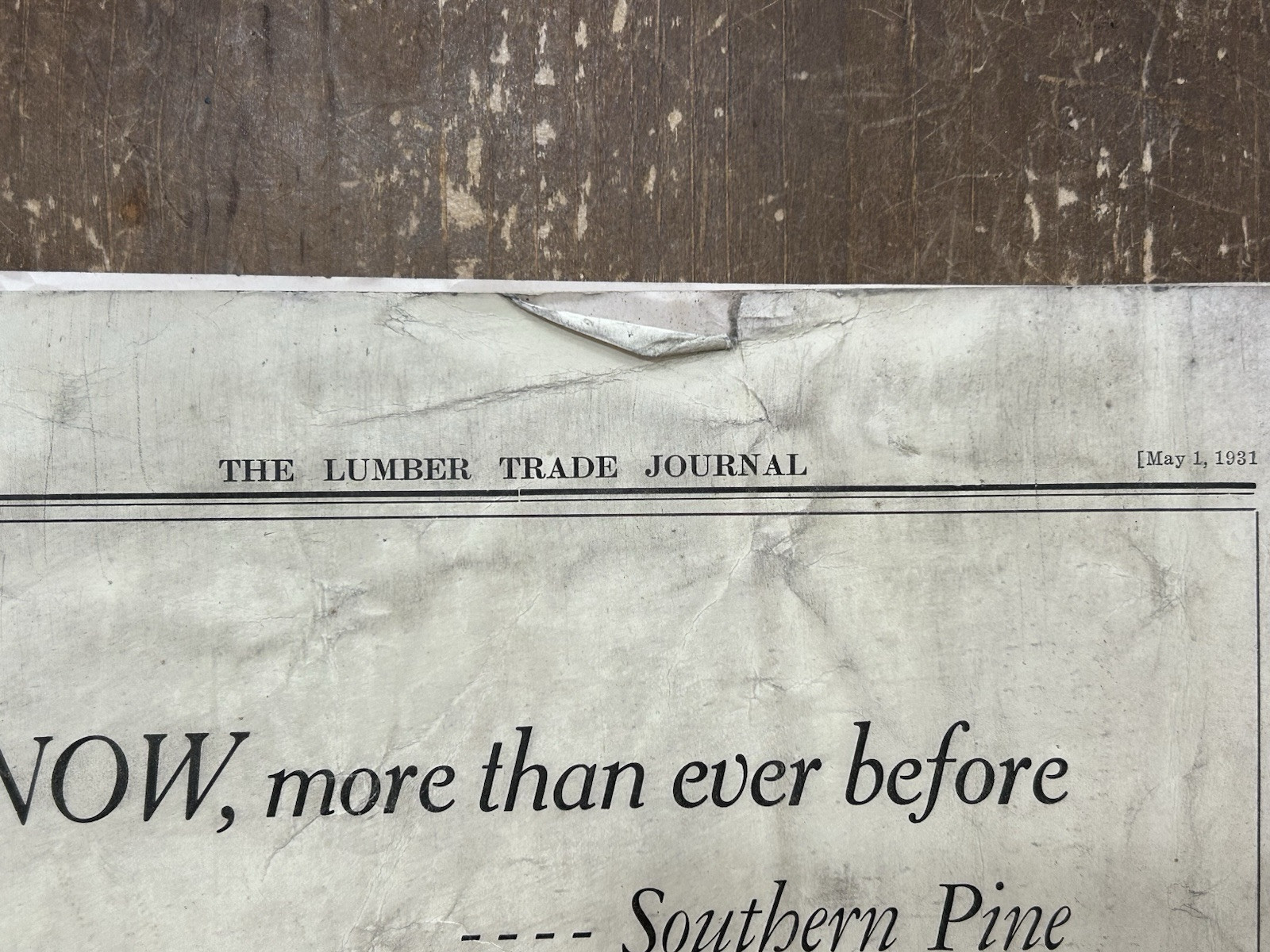 Vintage 1931 THE LUMBER TRADE JOURNAL New Orleans Logging Sawmill Industry