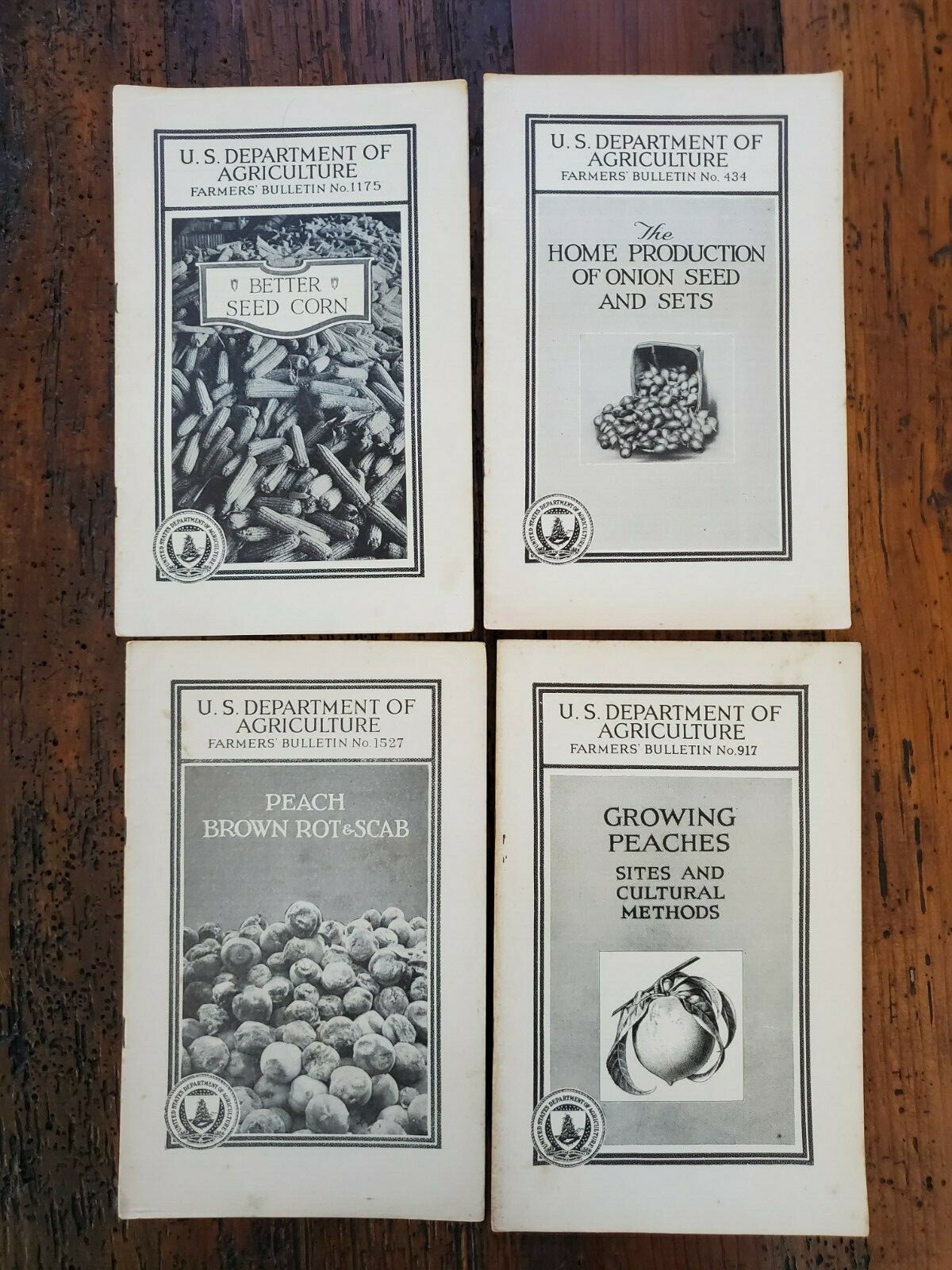 US Vintage Department of Agriculture Farmers Bulletin Lot of 4 Different (DA10)