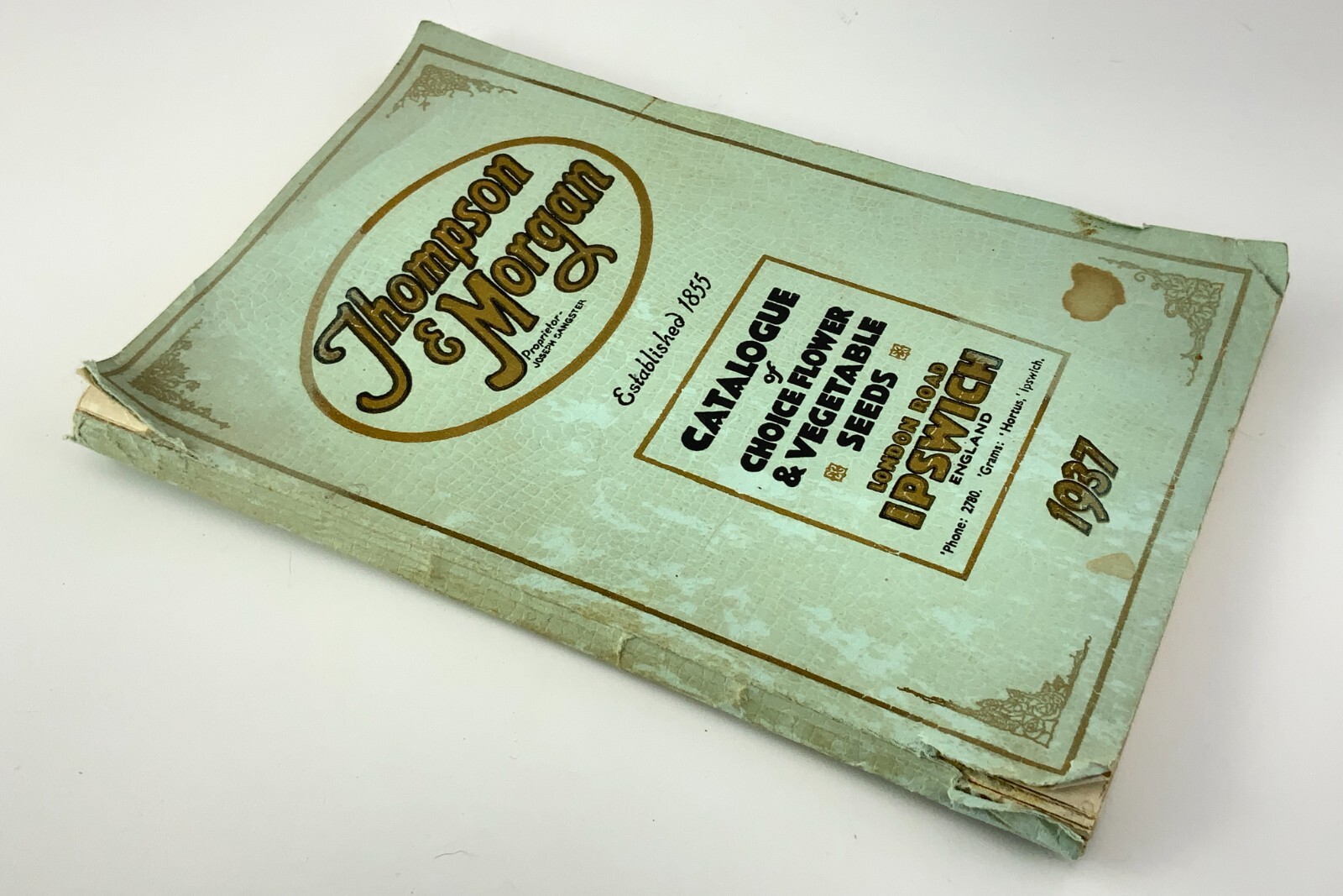 Thompson & Morgan 1937 Catalogue of Flower Vegetable Seeds Catalog EE634