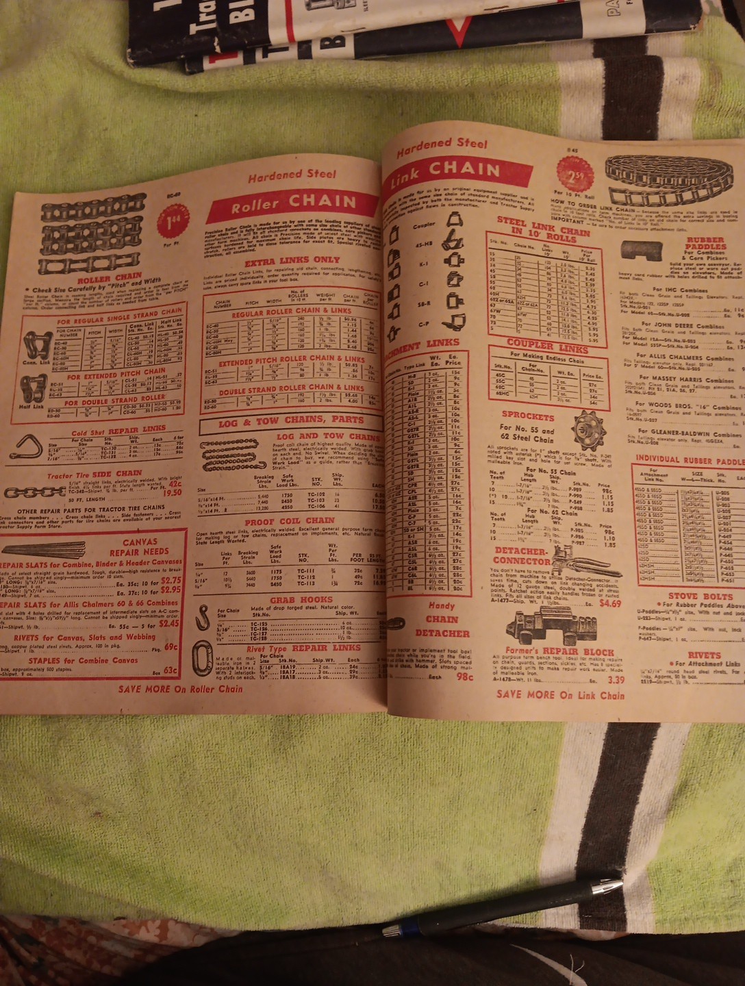 1959 Tractor SUPPLY COMPANY PART GUIDE Blue BOOK Agricultural Machinery Magazine