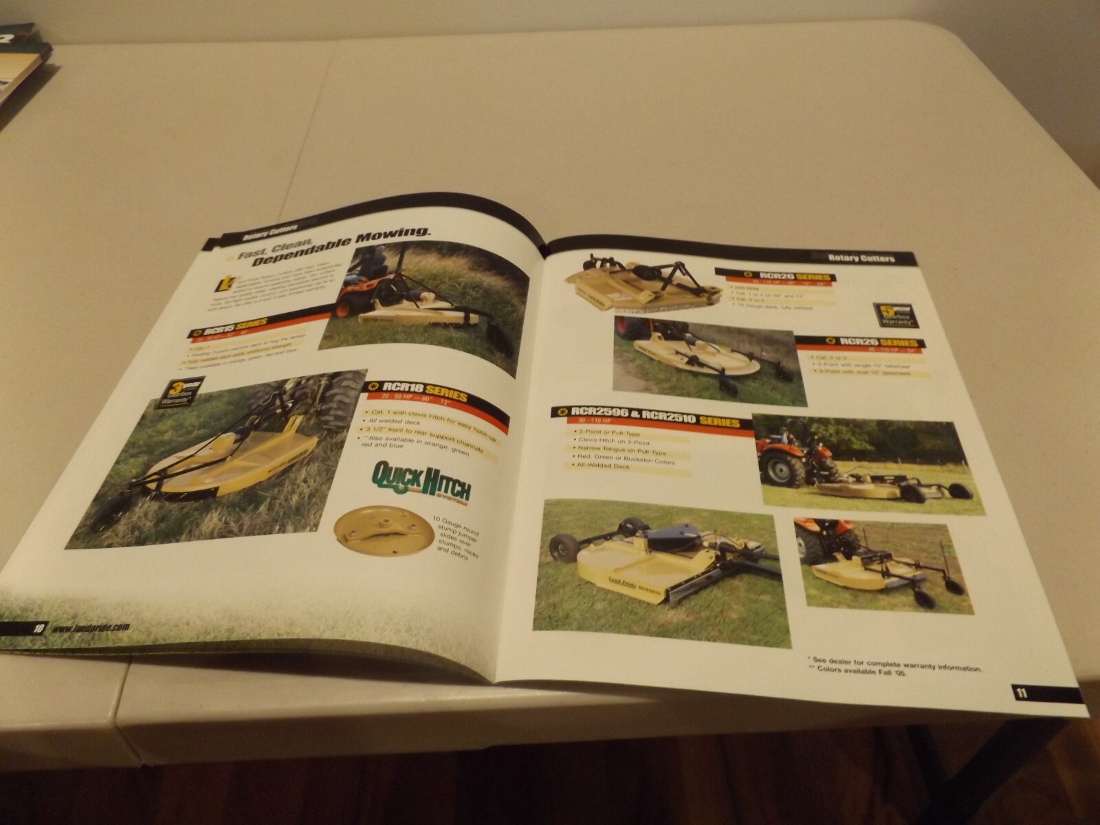 LAND PRIDE PRODUCT GUIDE, Mowers, Cutters, Seeders Etc, LIT # BAC 32739 5/05