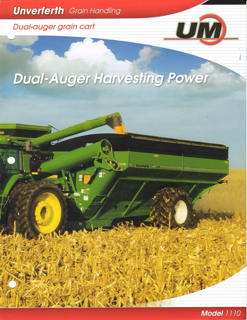 Farm Equipment Brochure – Unverferth – UM – 1110 – Dual Auger Grain Cart (F2903)