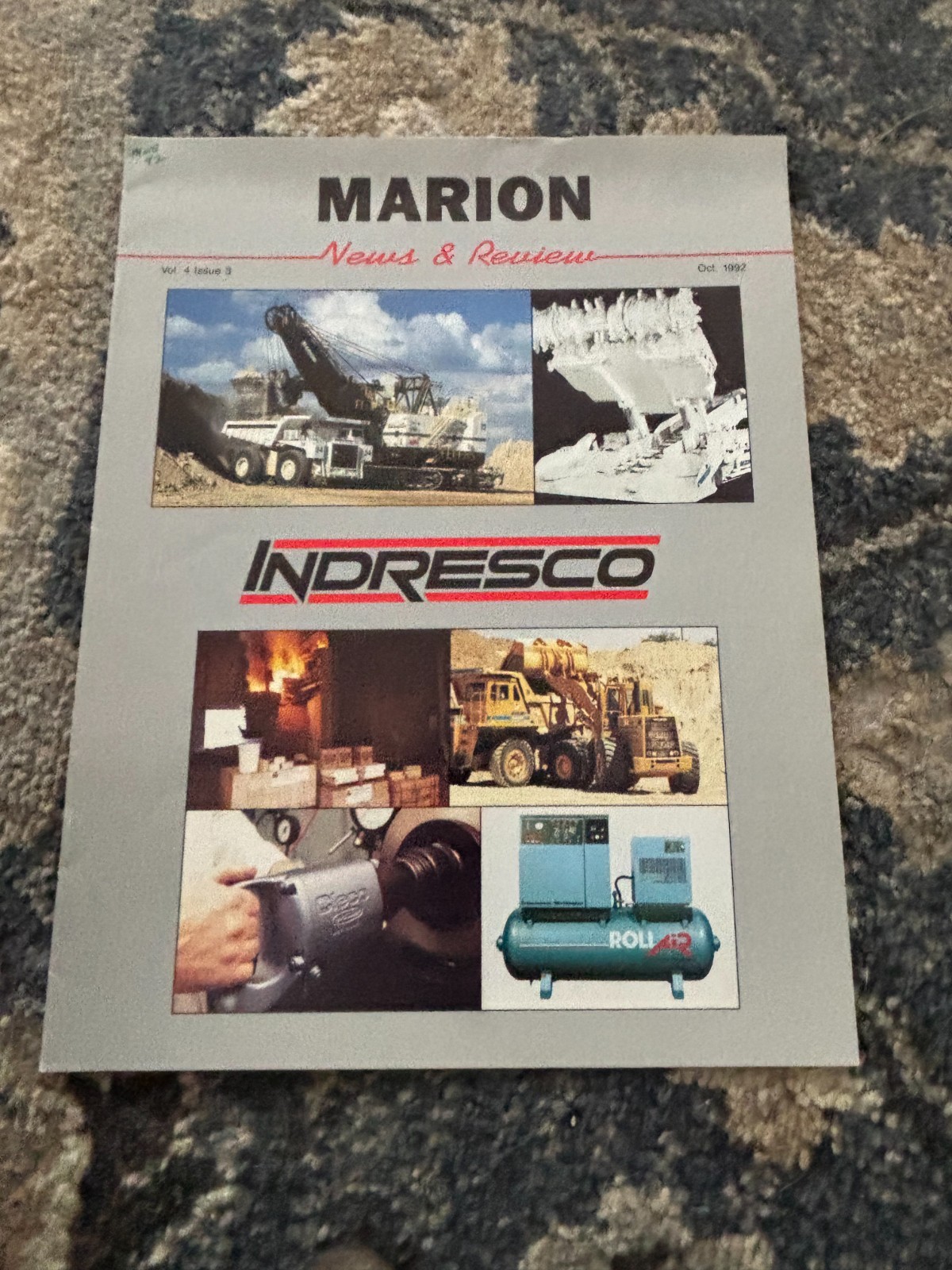 Marion Equipment New & Review Magazine For Oct 1992 Brochure AMIL26