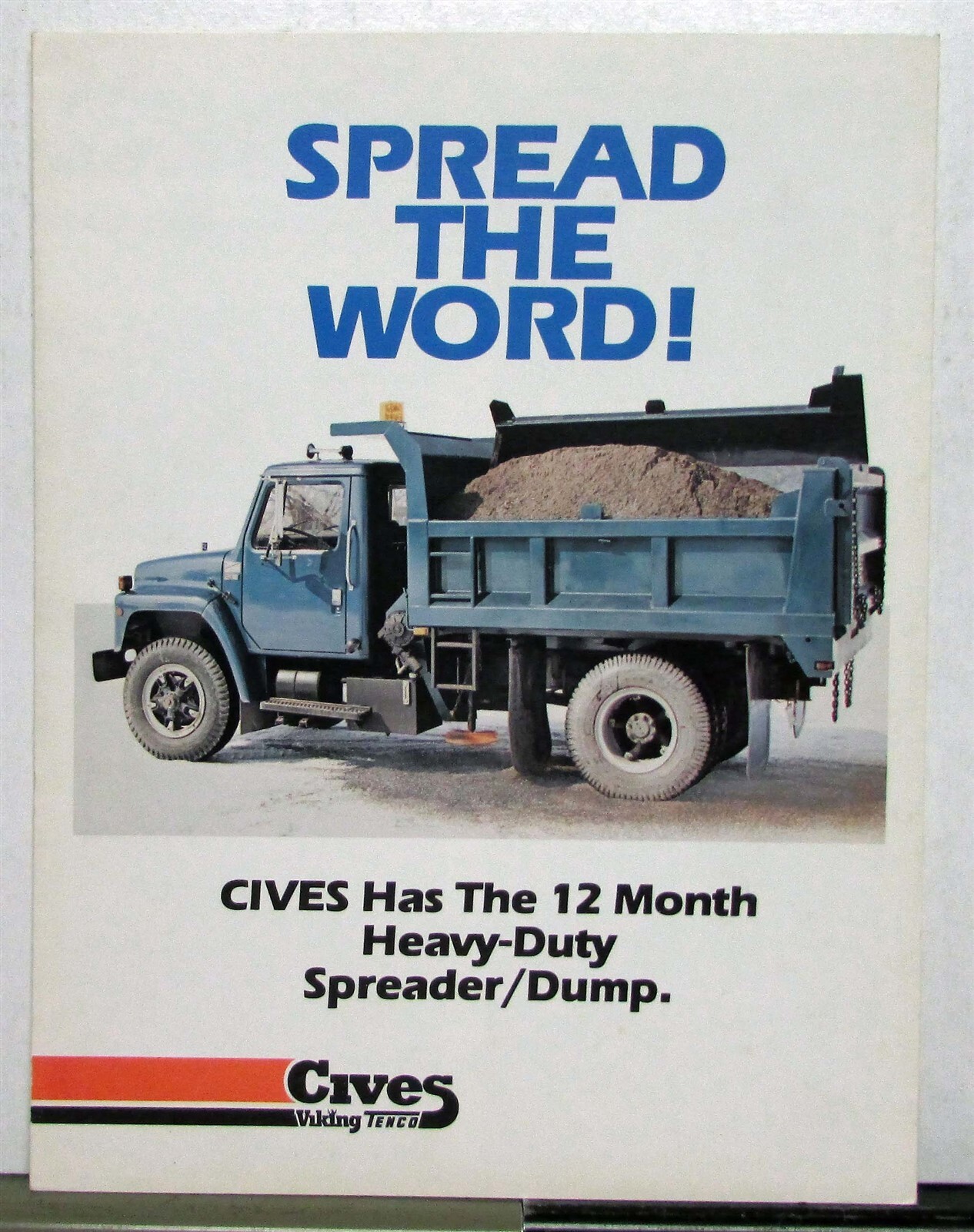 Cives Viking Heavy Duty Spreader Dump Attachment Construction Sales Tri-Fold