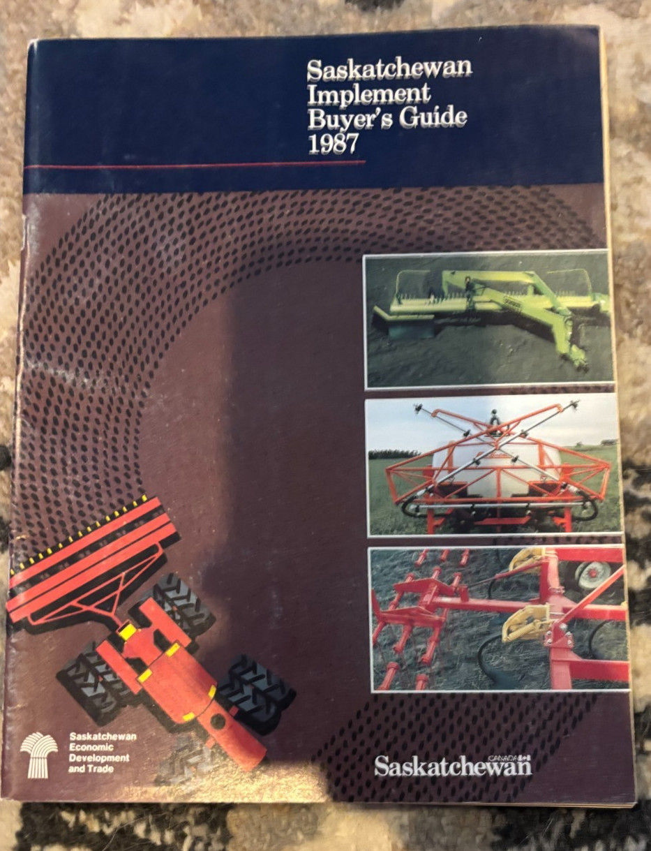 Saskatchewan Farm Implement Buyer&rsquo;s Guide For 1987 Brochure FCCA25