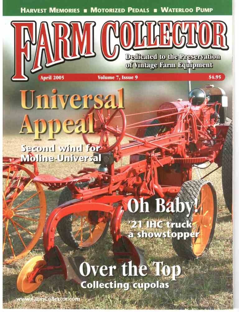 Moline Universal Model D tractor – IHC Red Baby truck