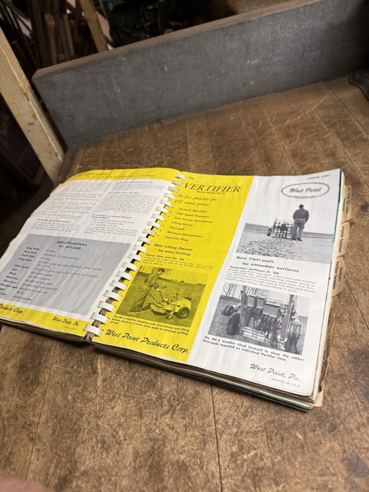 VTG 1966 Sawtelle Brothers Jacobsen Turf Equipment Supplies Dealer Catalog Book