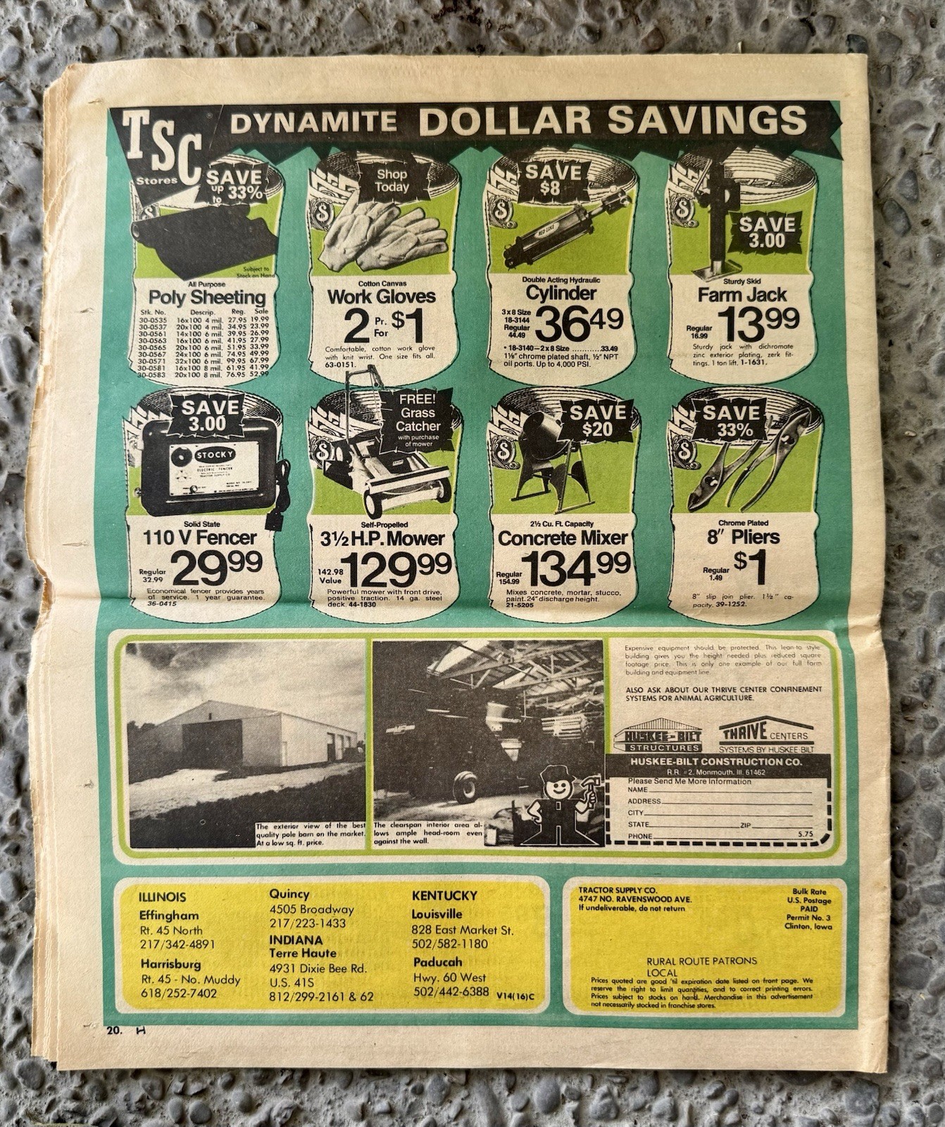 Vintage 1975 Tractor Supply Co. Sale Ad Mailer