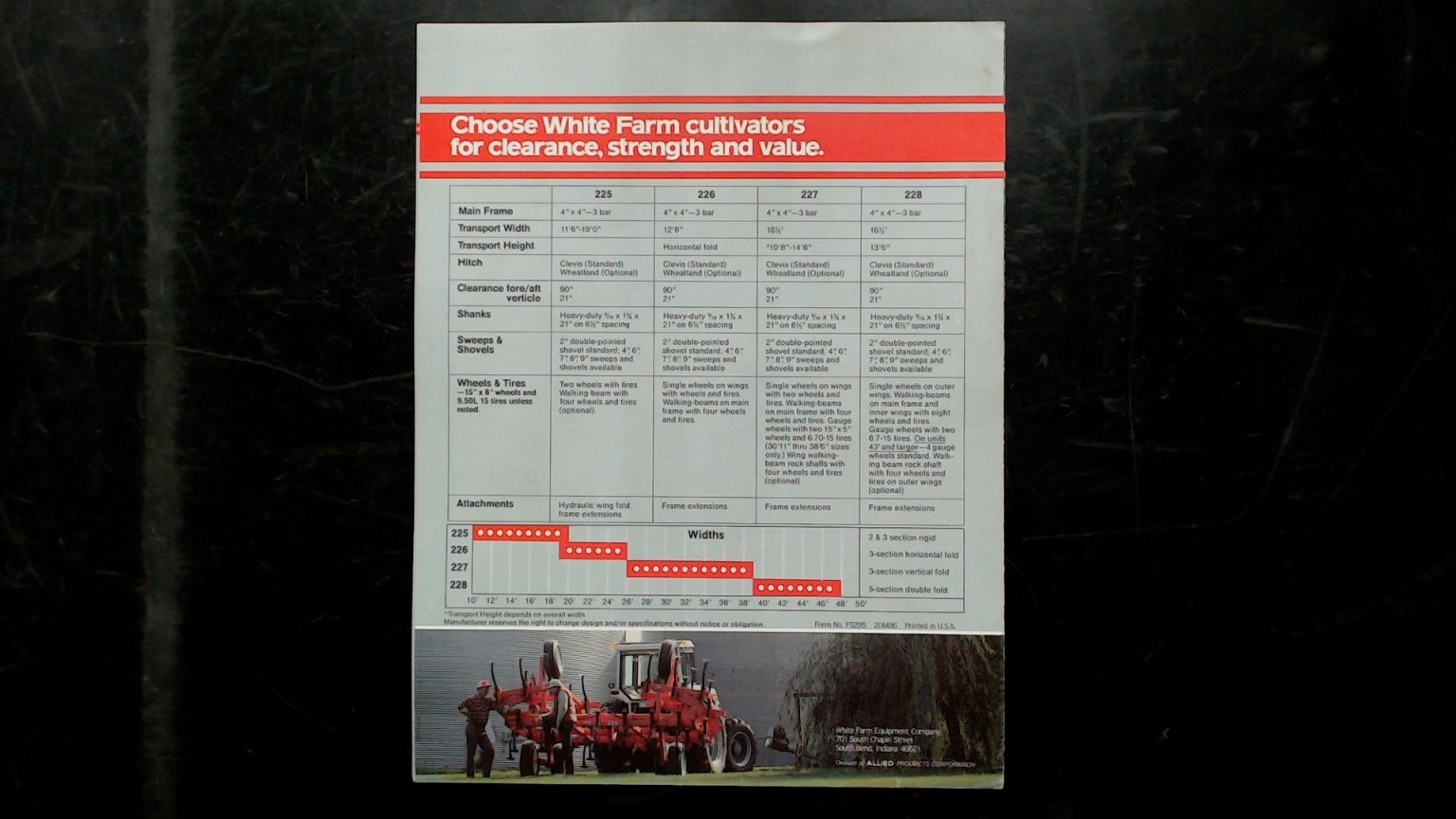 White Farm Field Cultivators Brochure Agriculture Equipment Vintage