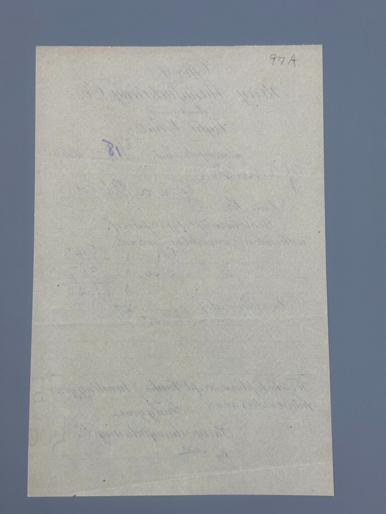 1909 PARRY CARRIAGE Letter Invoice Ephemera INDIANAPOLIS Advertising