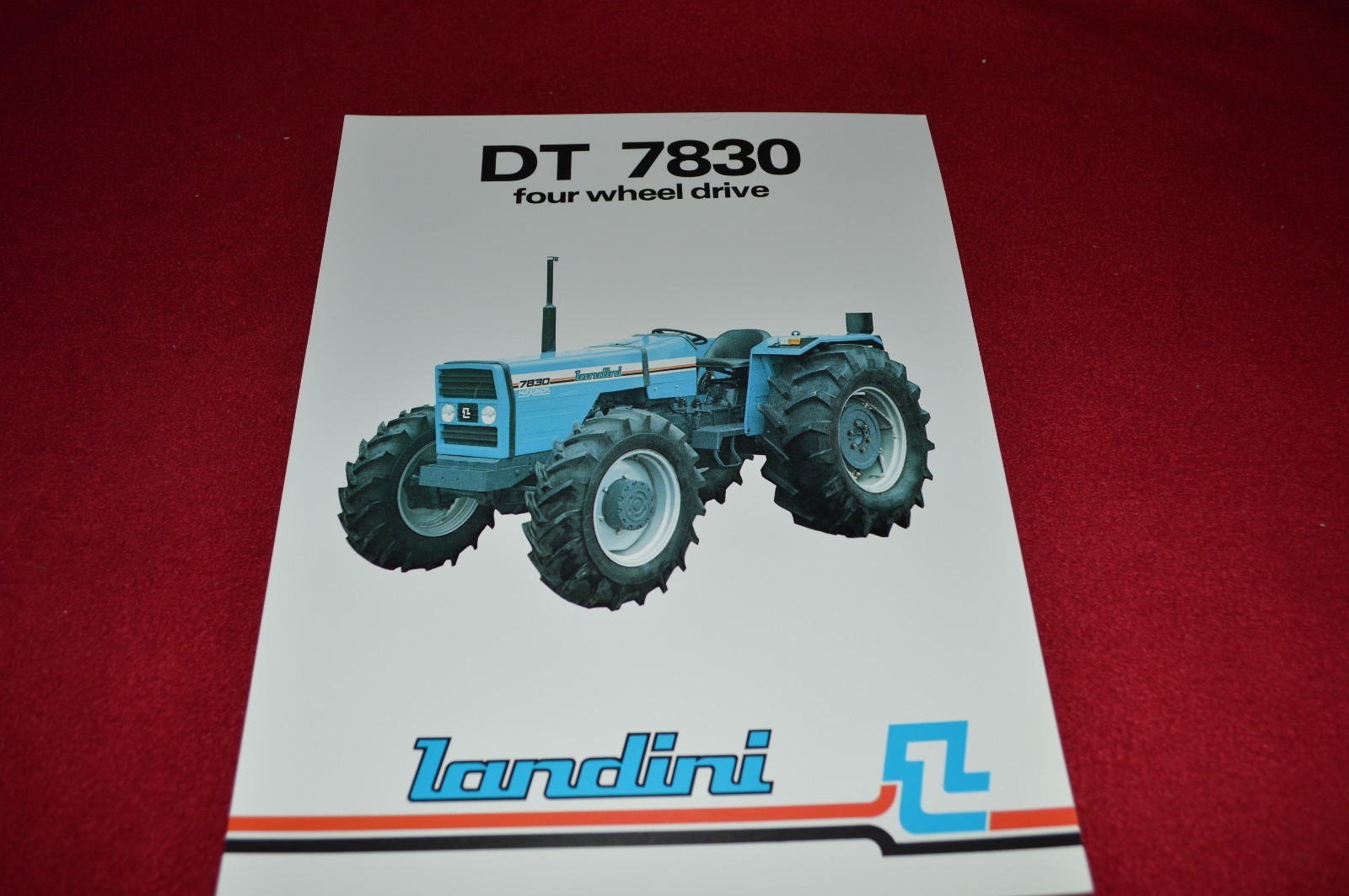 Landini DT 7830 Four Wheel Drive Tractor Dealers Brochure L08/1183/10-1 LCOH