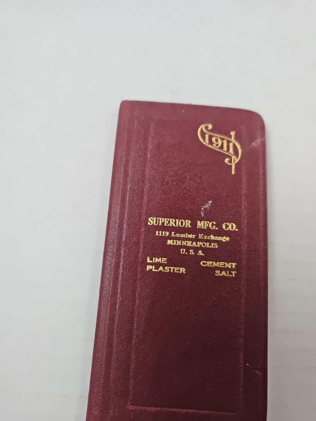 1911 Superior Mfg. Co. Minneapolis Lumber Exchange Vintage Check Included