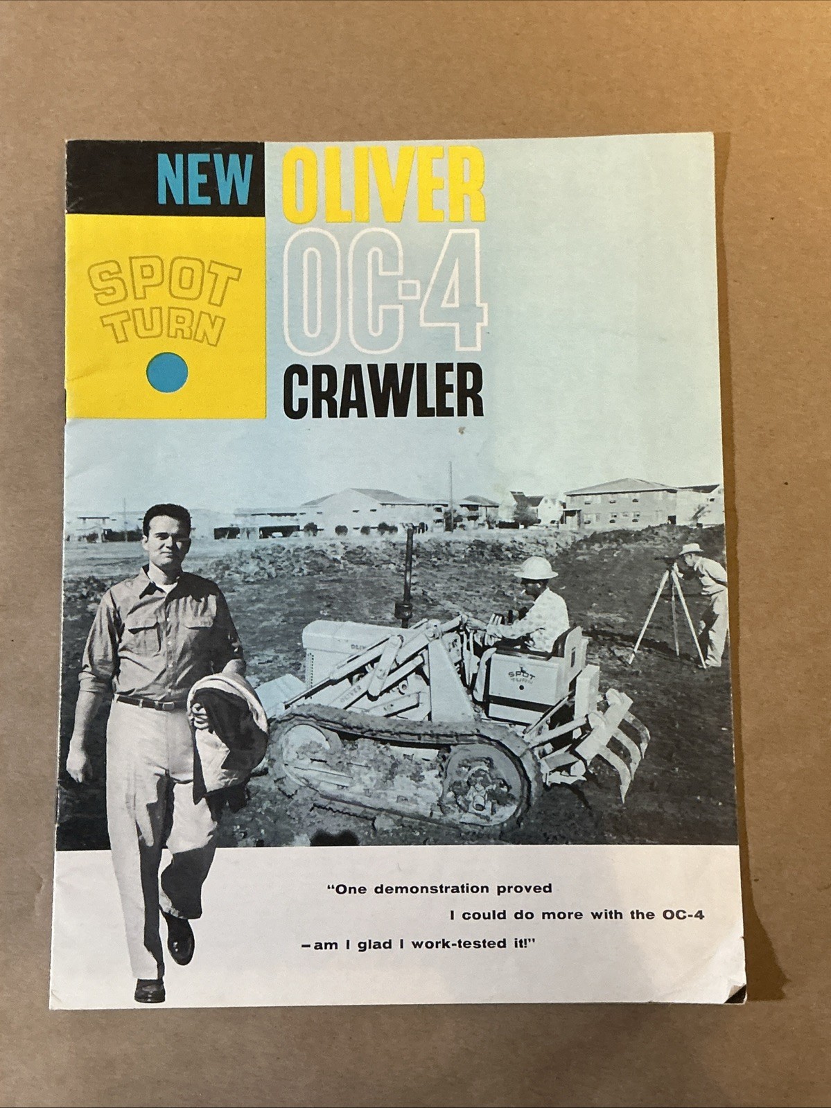 Vintage Original Oliver OC-4 Crawler Brochure Oliver Corporation As Is INV-P0805
