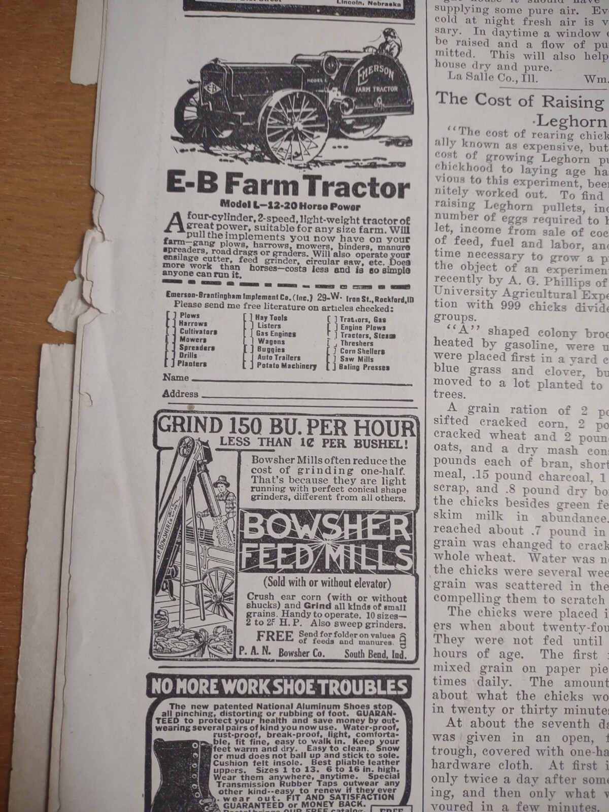 The Farmers Review February 3rd 1917 Weekly Magazine John Deere -Rock island ads