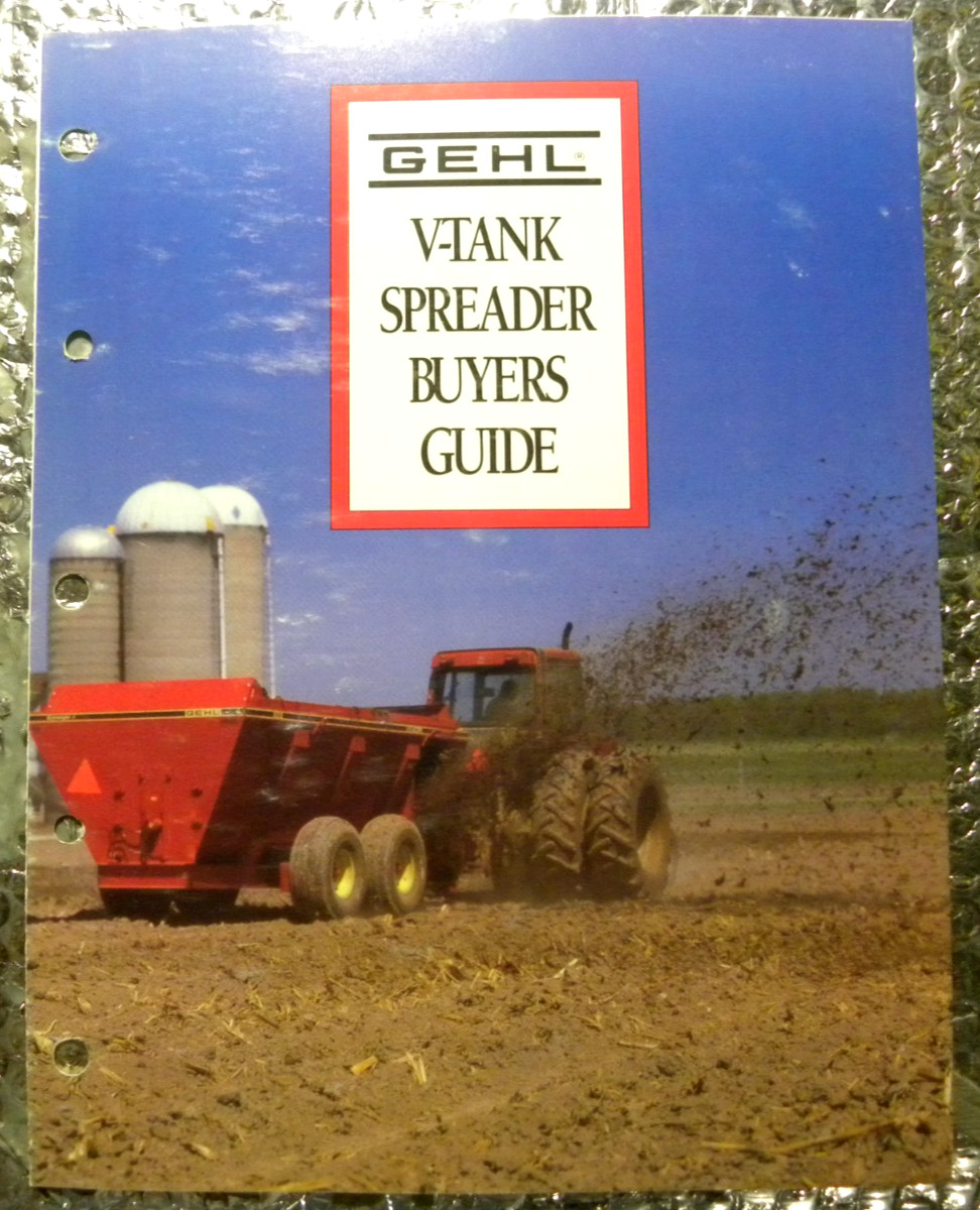Vintage Factory GEHL Dealer&rsquo;s Brochure V-Tank Spreader Buyers Guide
