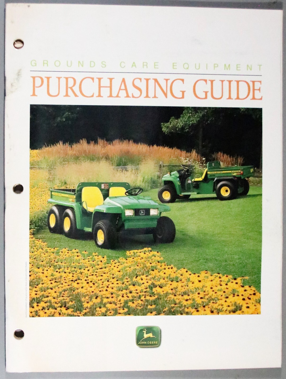 JOHN DEERE Brochures/Literature Equipment Purchasing Guide Grounds Care (04)