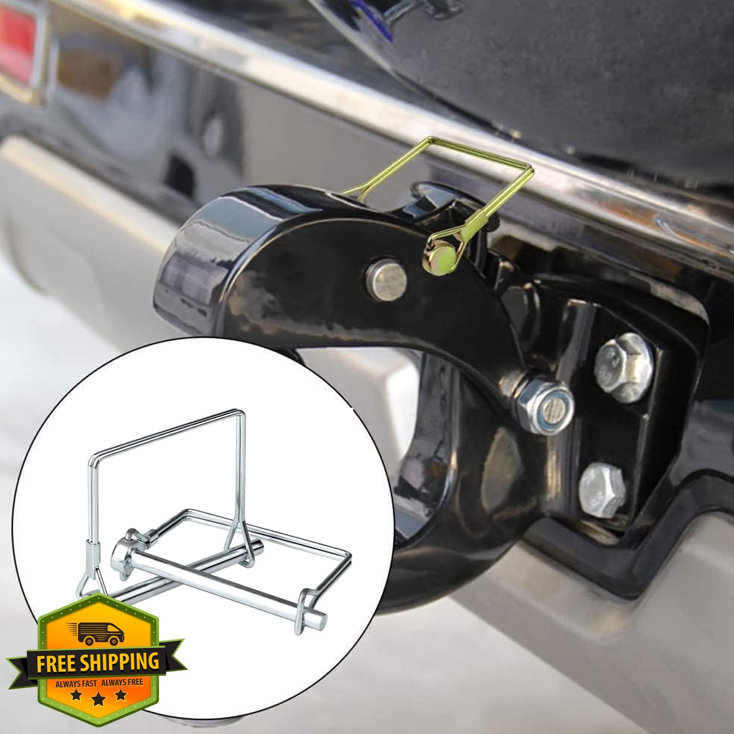 Truleego 1/4&Prime;x4&Prime; trailer coupler pin 4 Pcs square