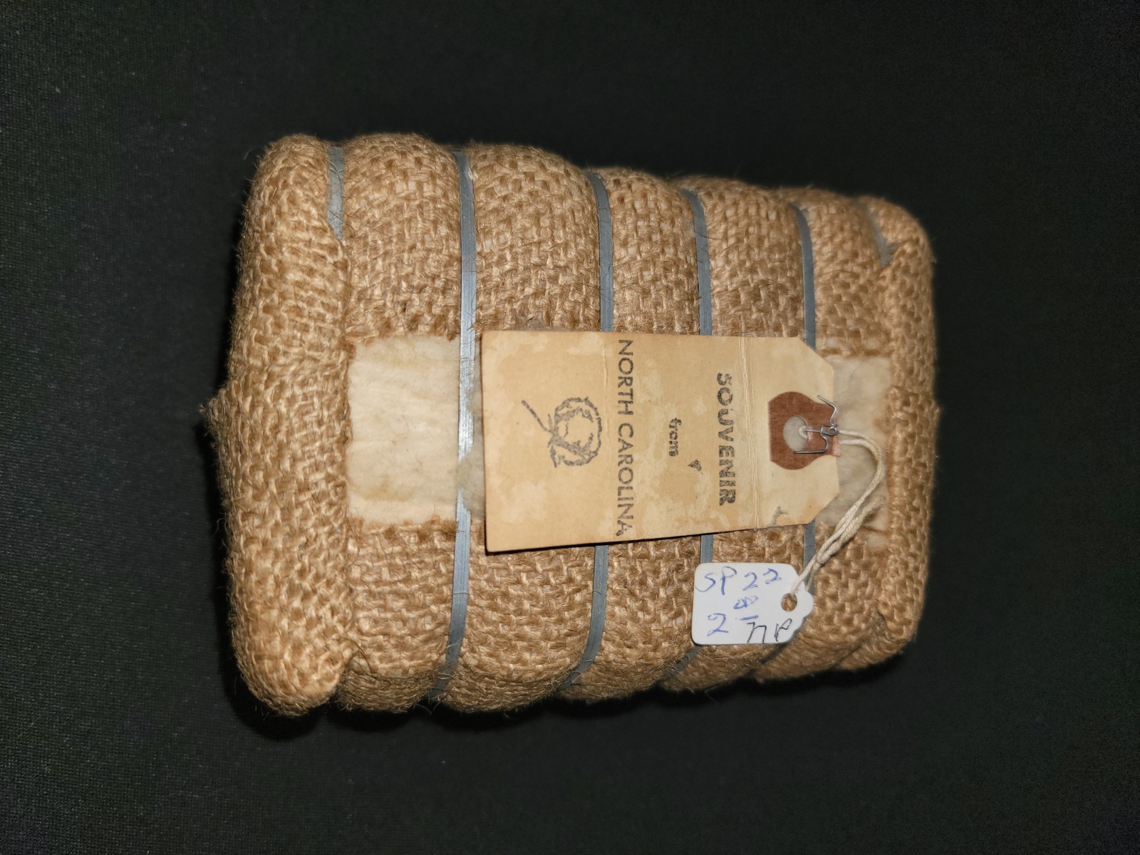 Vintage Miniature Cotton Bale Souvenir