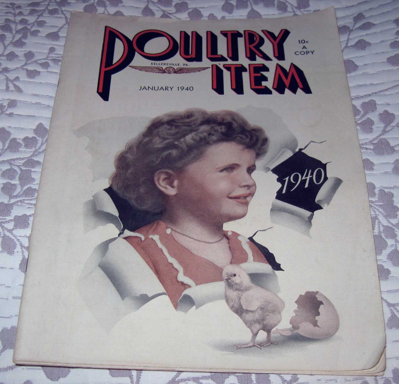 1940 Issue Poultry Item Magazine Sellersville, PA Poultry Farming Magazine